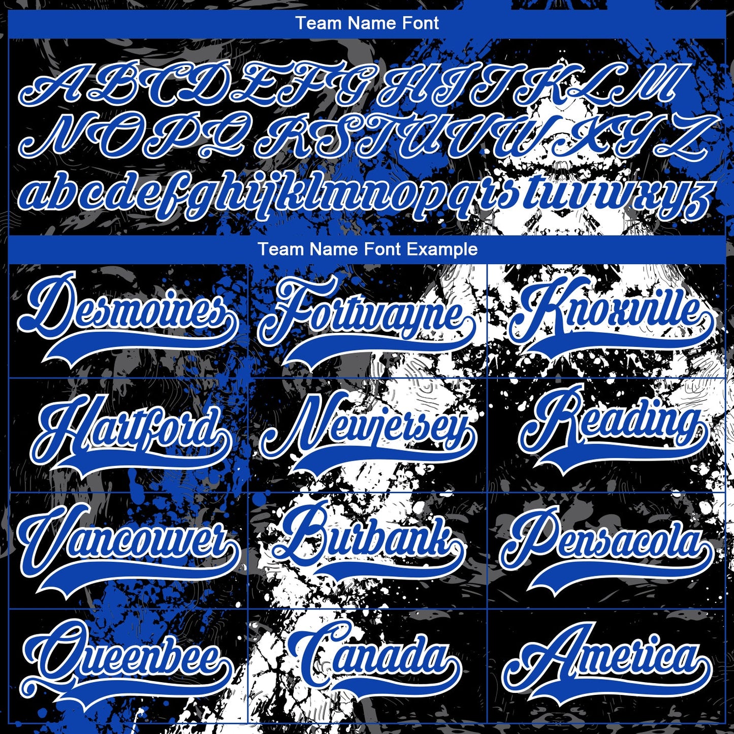 Custom Black Thunder Blue-White 3D Splash Art Hockey Lace Neck Jersey view 4