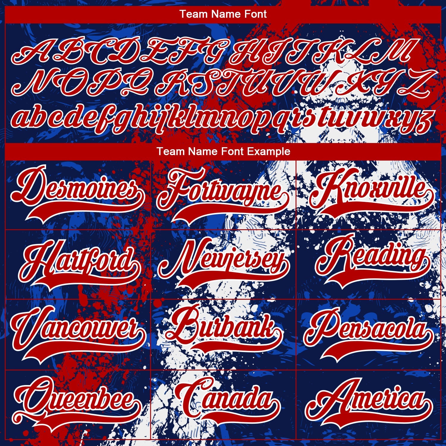 Custom Navy Red Thunder Blue-White 3D Splash Art Hockey Lace Neck Jersey view 4