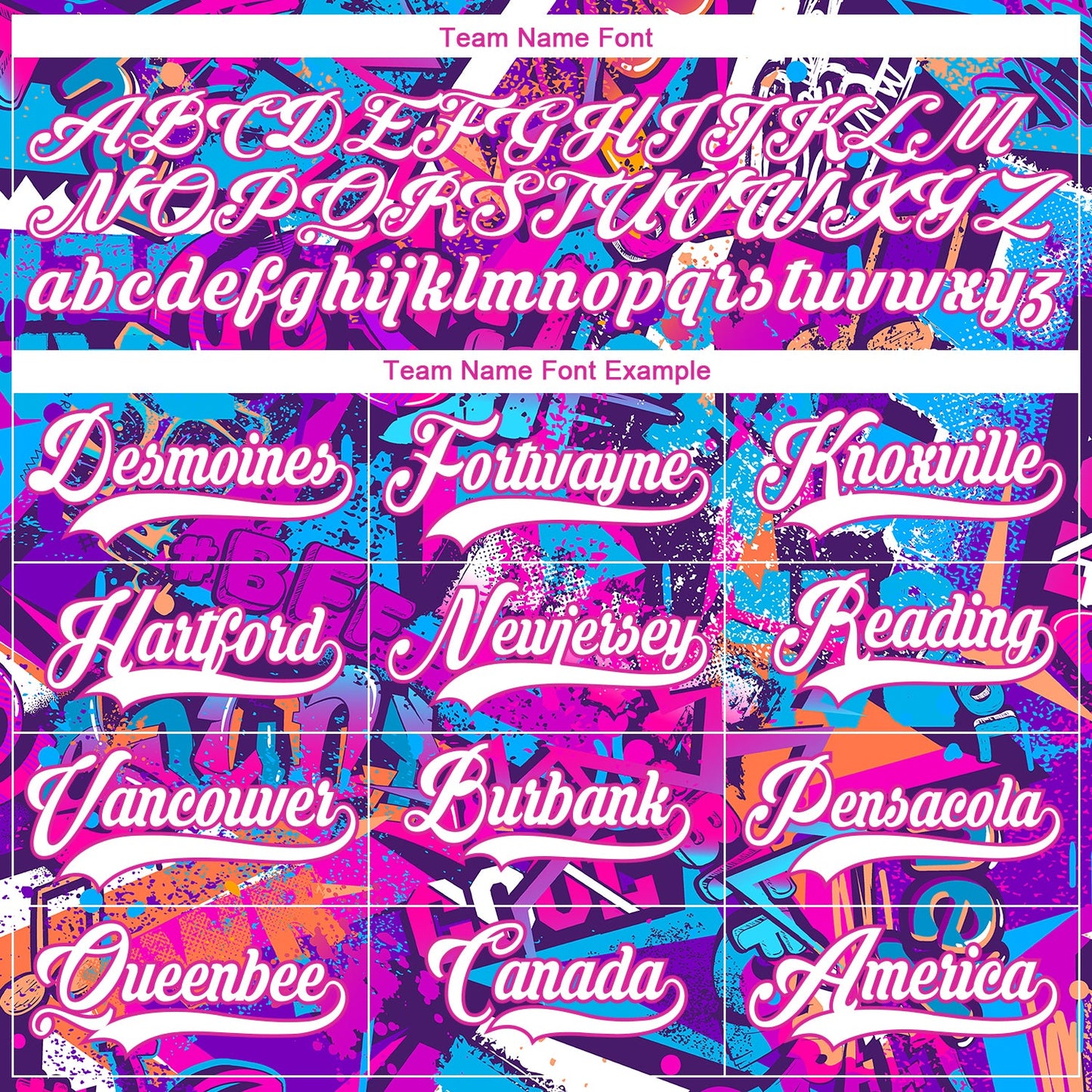 Custom Graffiti Pattern White Purple-Deep Pink 3D Pattern Scratch Hockey Lace Neck Jersey view 4