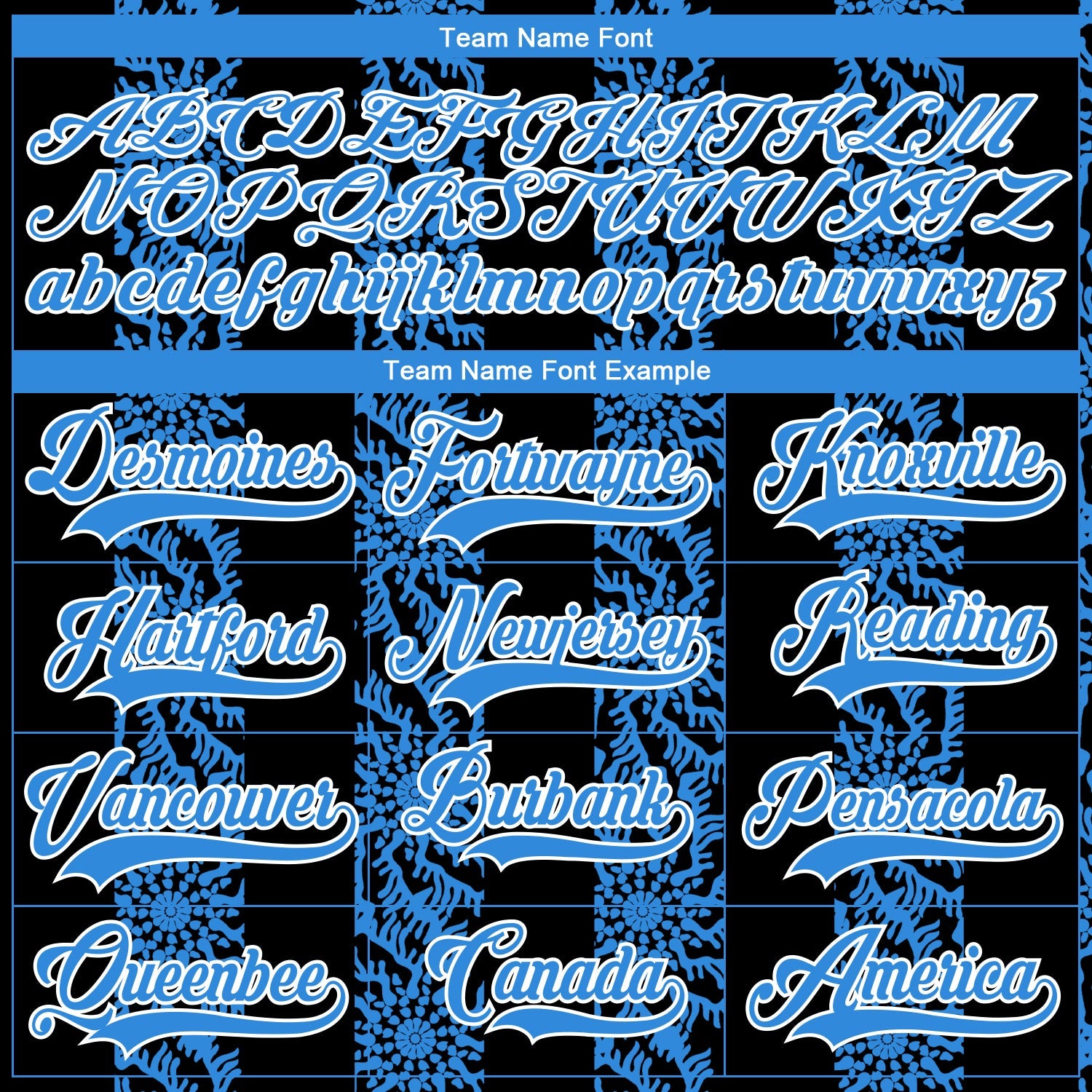 Custom Black Powder Blue-White 3D Pattern Abstract Shape Hockey Lace Neck Jersey view 4