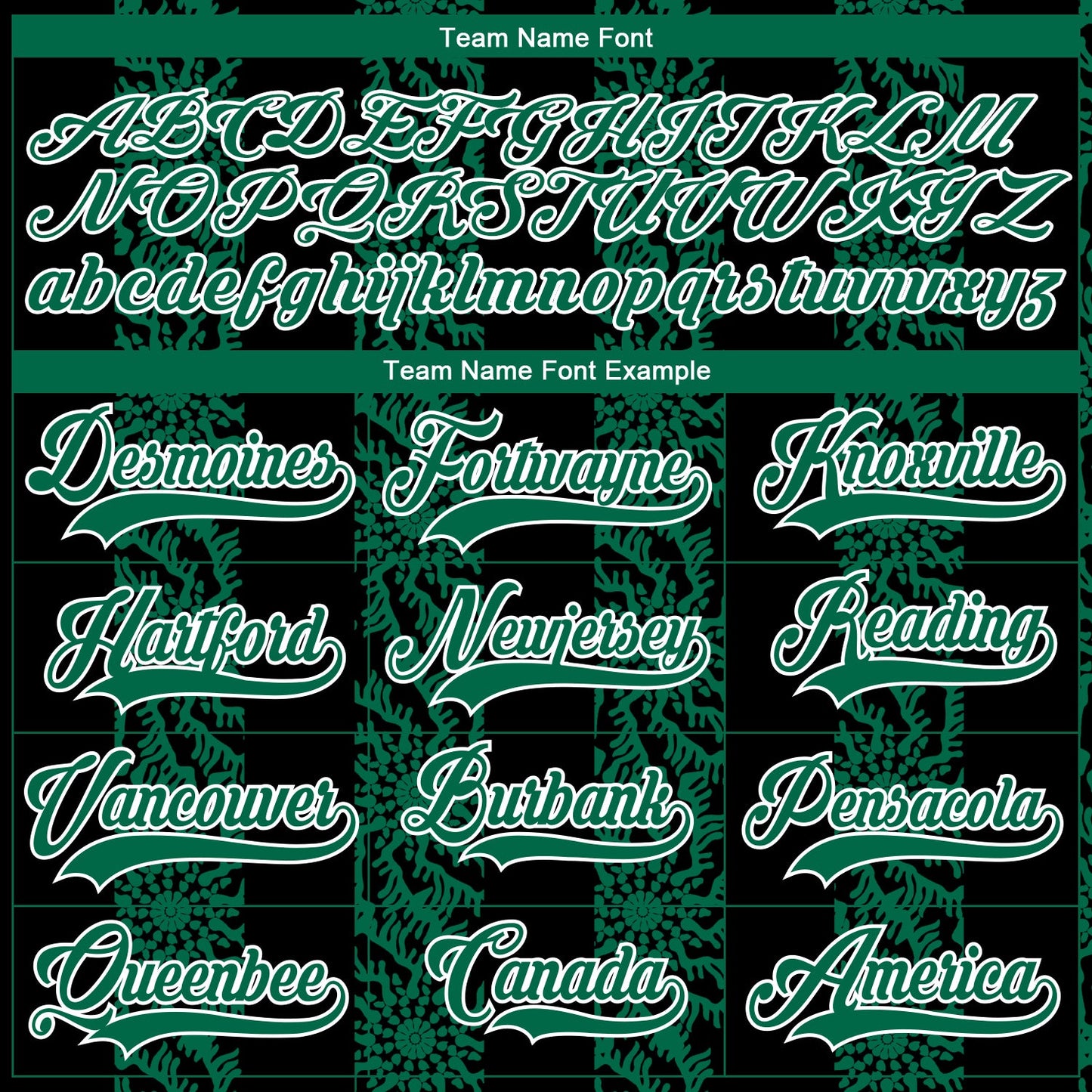 Custom Black Kelly Green-White 3D Pattern Abstract Shape Hockey Lace Neck Jersey view 4