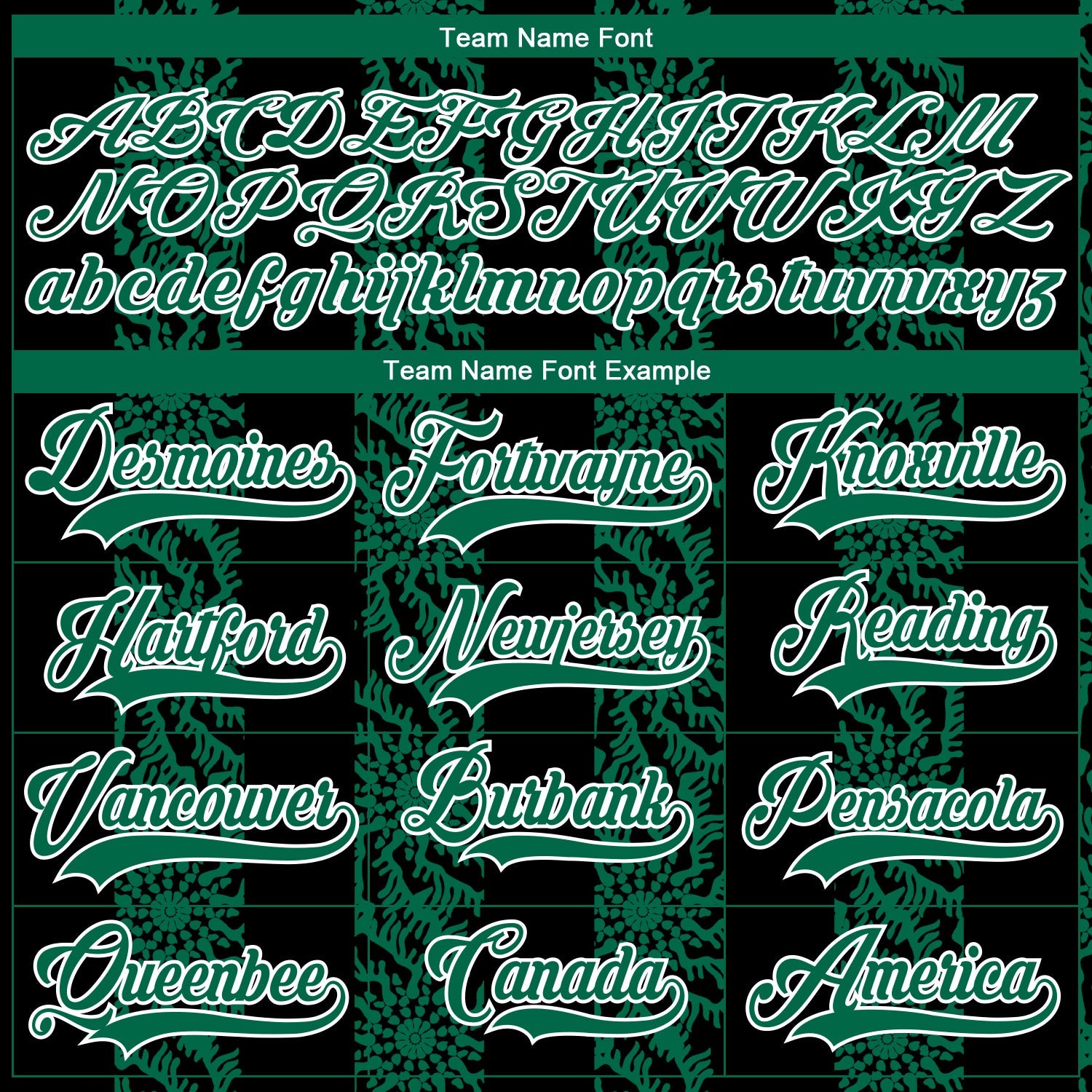 Custom Black Kelly Green-White 3D Pattern Abstract Shape Hockey Lace Neck Jersey view 4