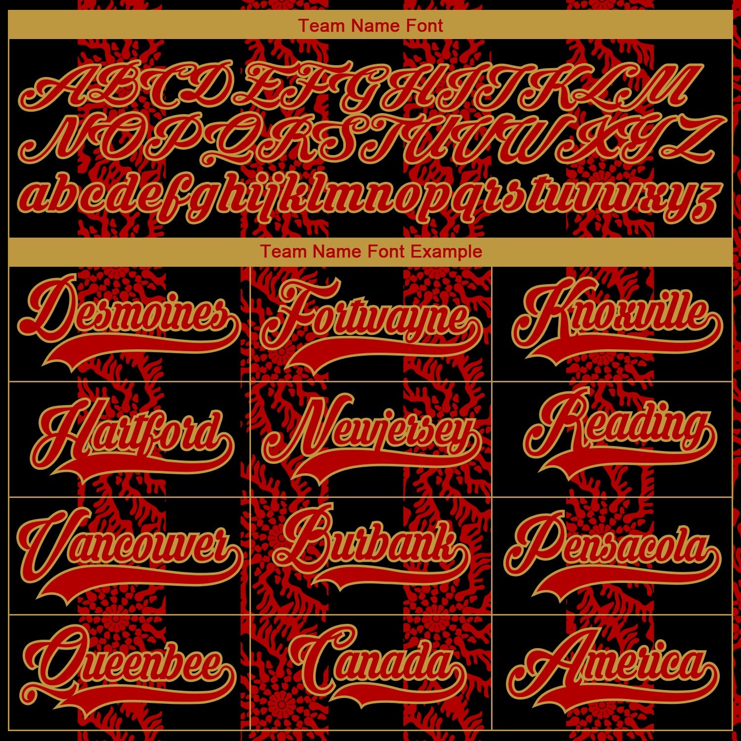 Custom Black Red Old Gold-White 3D Pattern Abstract Shape Hockey Lace Neck Jersey view 4