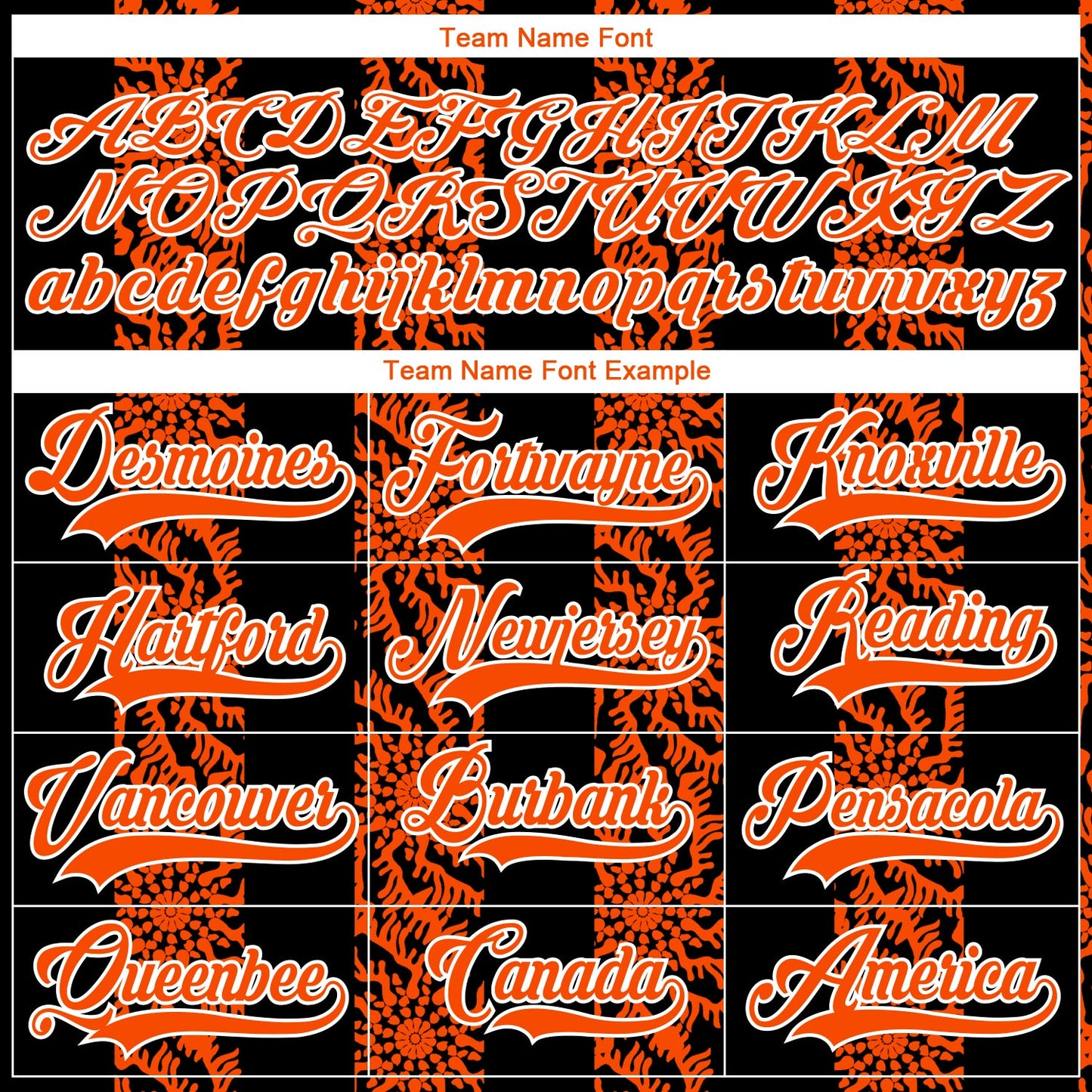 Custom Black Orange-White 3D Pattern Abstract Shape Hockey Lace Neck Jersey view 4