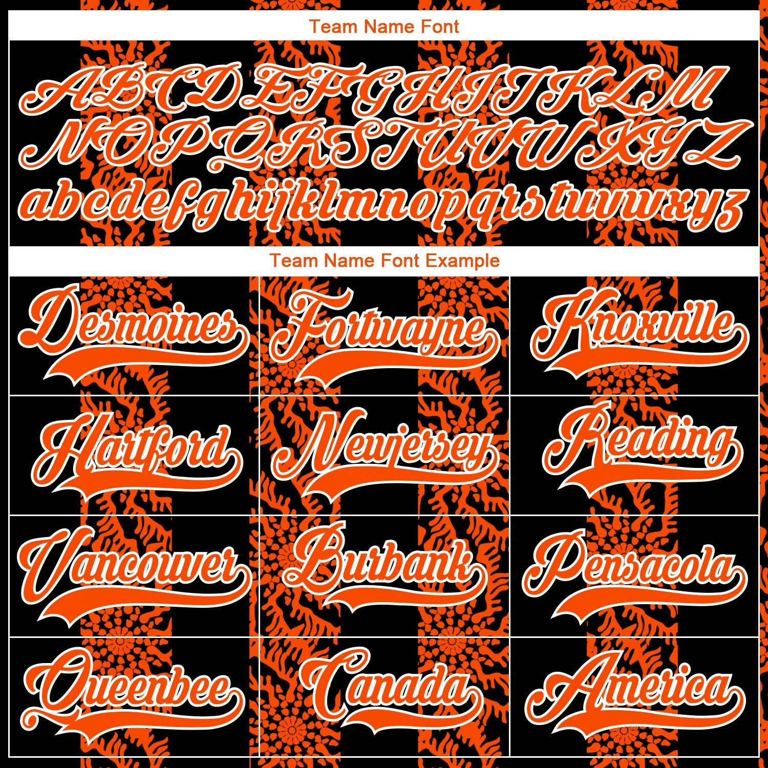 Custom Black Orange-White 3D Pattern Abstract Shape Hockey Lace Neck Jersey view 4