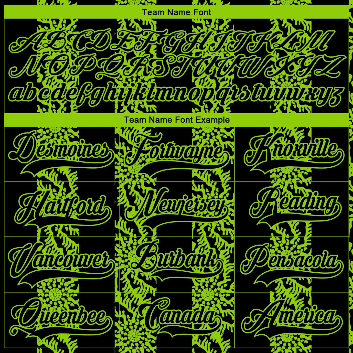 Custom Black Neon Green-White 3D Pattern Abstract Shape Hockey Lace Neck Jersey view 4