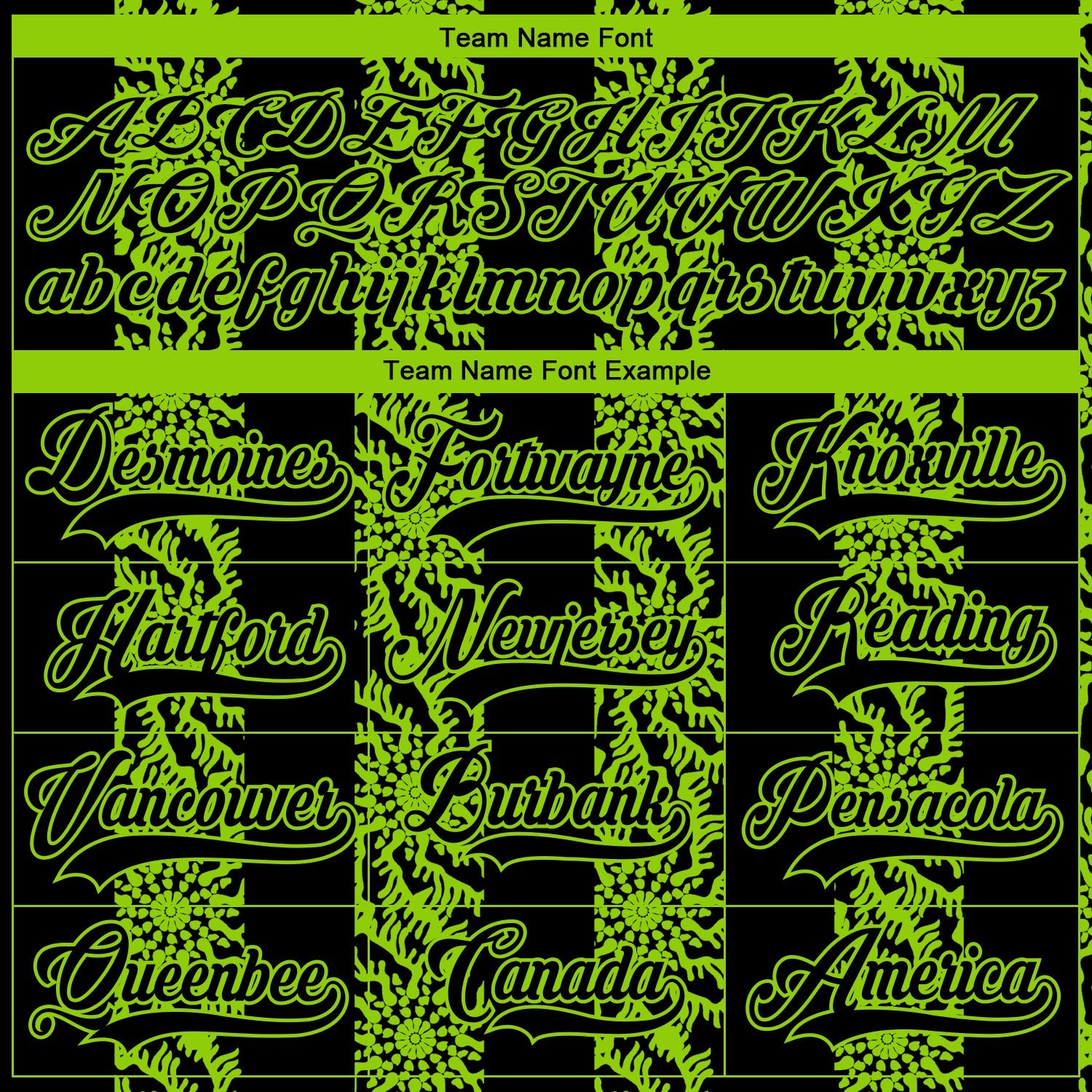 Custom Black Neon Green-White 3D Pattern Abstract Shape Hockey Lace Neck Jersey view 4