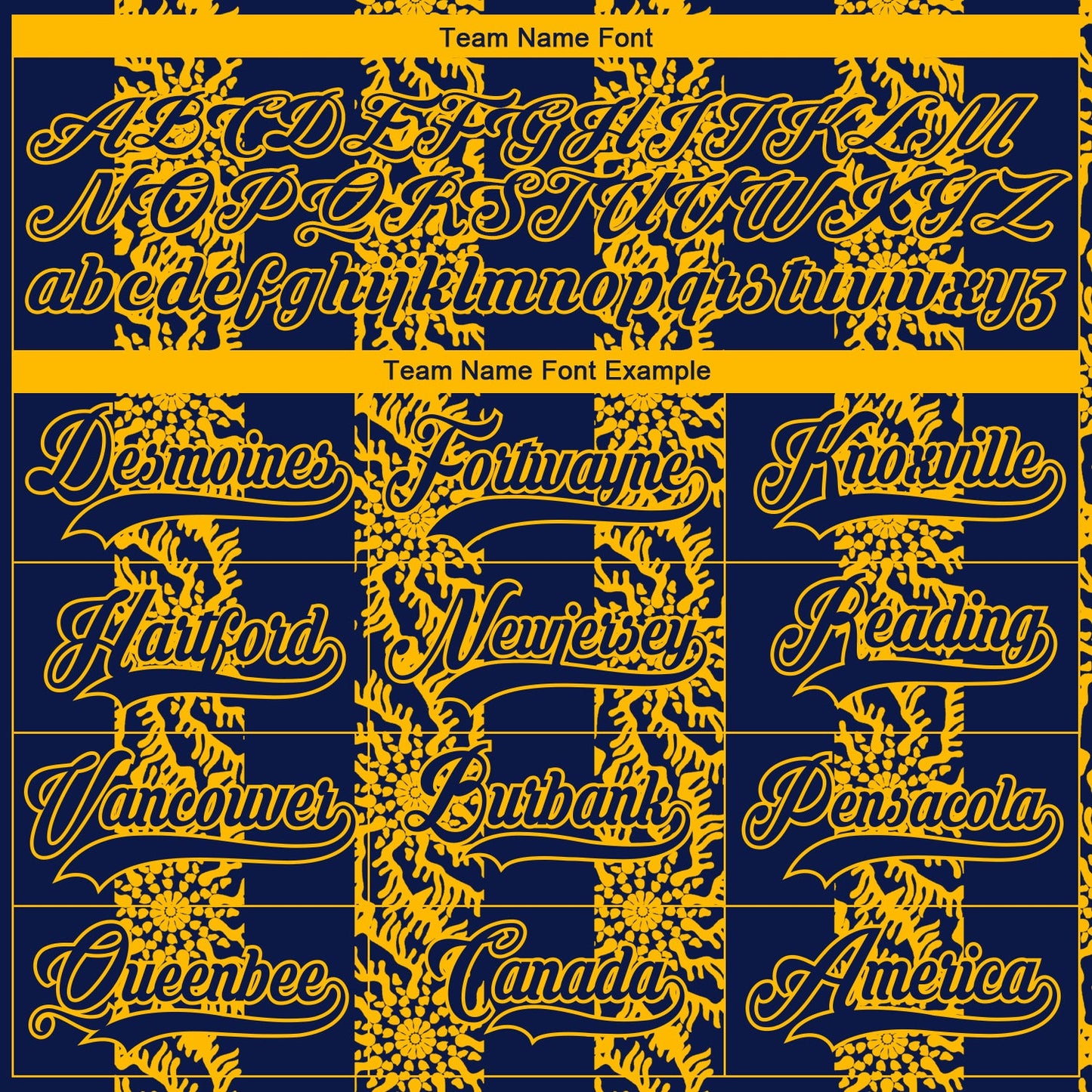 Custom Navy Gold-White 3D Pattern Abstract Shape Hockey Lace Neck Jersey view 4