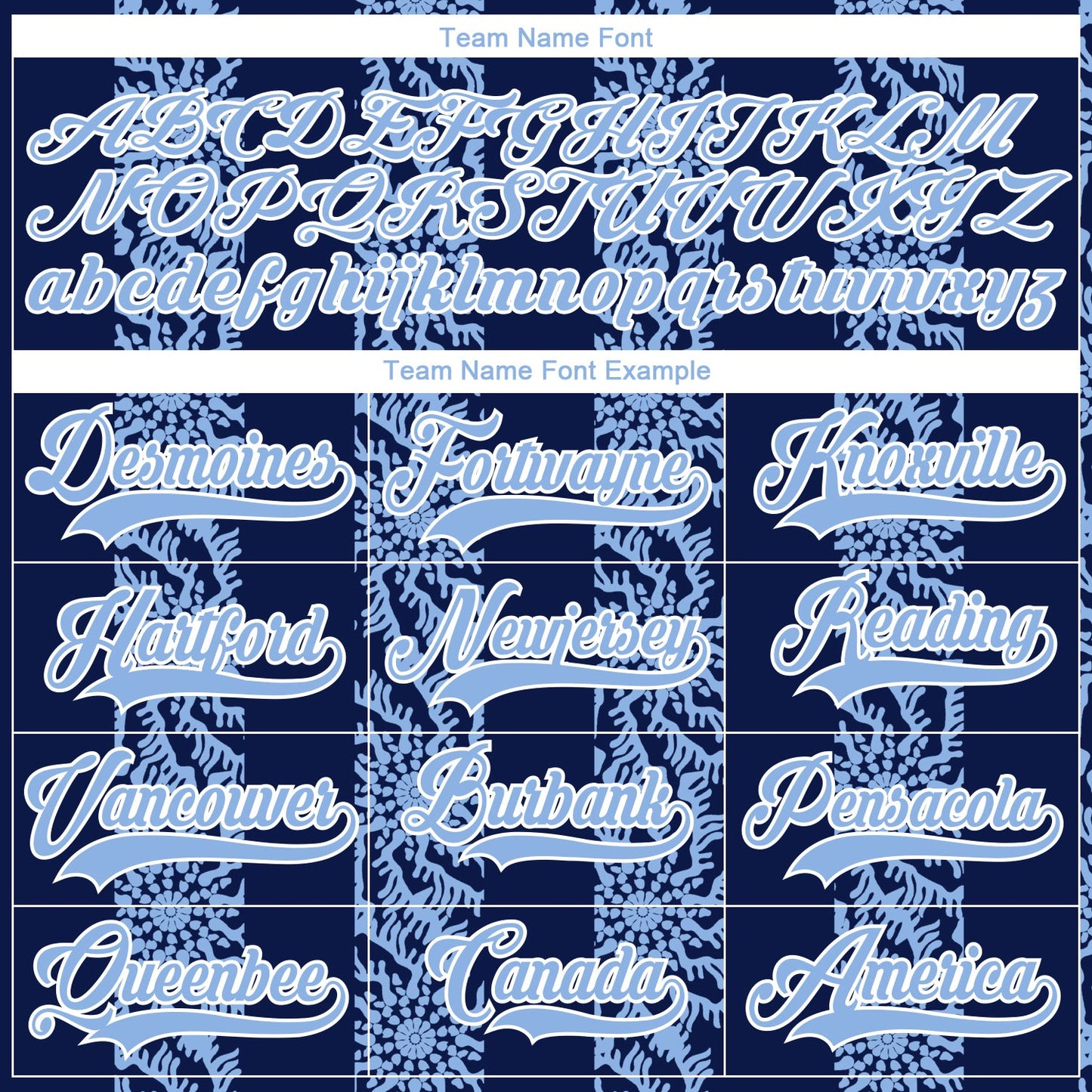 Custom Navy Light Blue-White 3D Pattern Abstract Shape Hockey Lace Neck Jersey view 4
