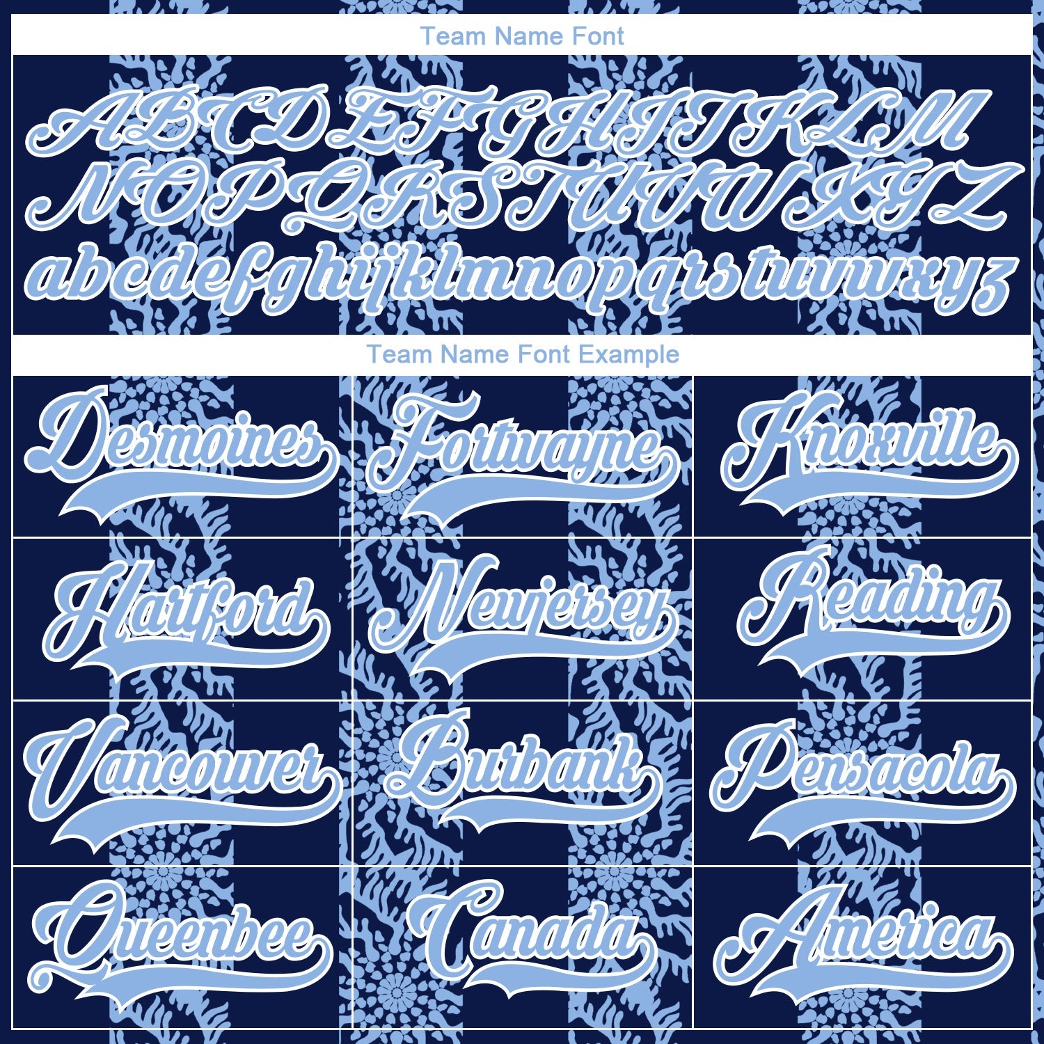 Custom Navy Light Blue-White 3D Pattern Abstract Shape Hockey Lace Neck Jersey view 4
