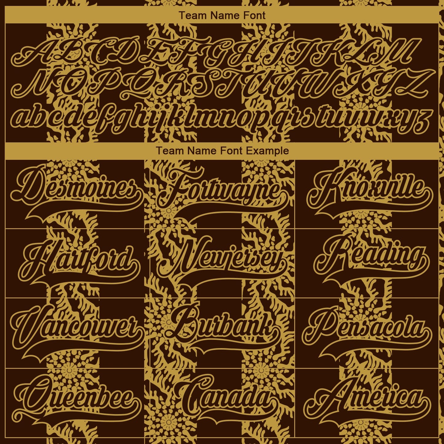 Custom Brown Old Gold-White 3D Pattern Abstract Shape Hockey Lace Neck Jersey view 4