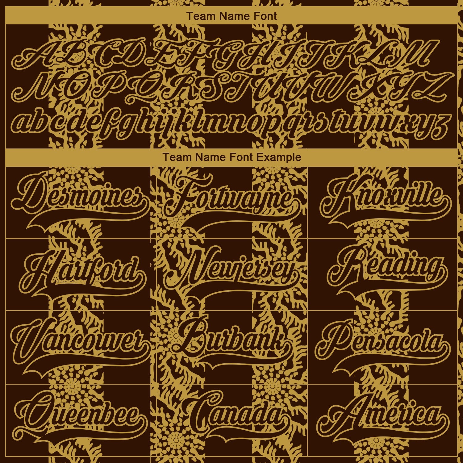 Custom Brown Old Gold-White 3D Pattern Abstract Shape Hockey Lace Neck Jersey view 4