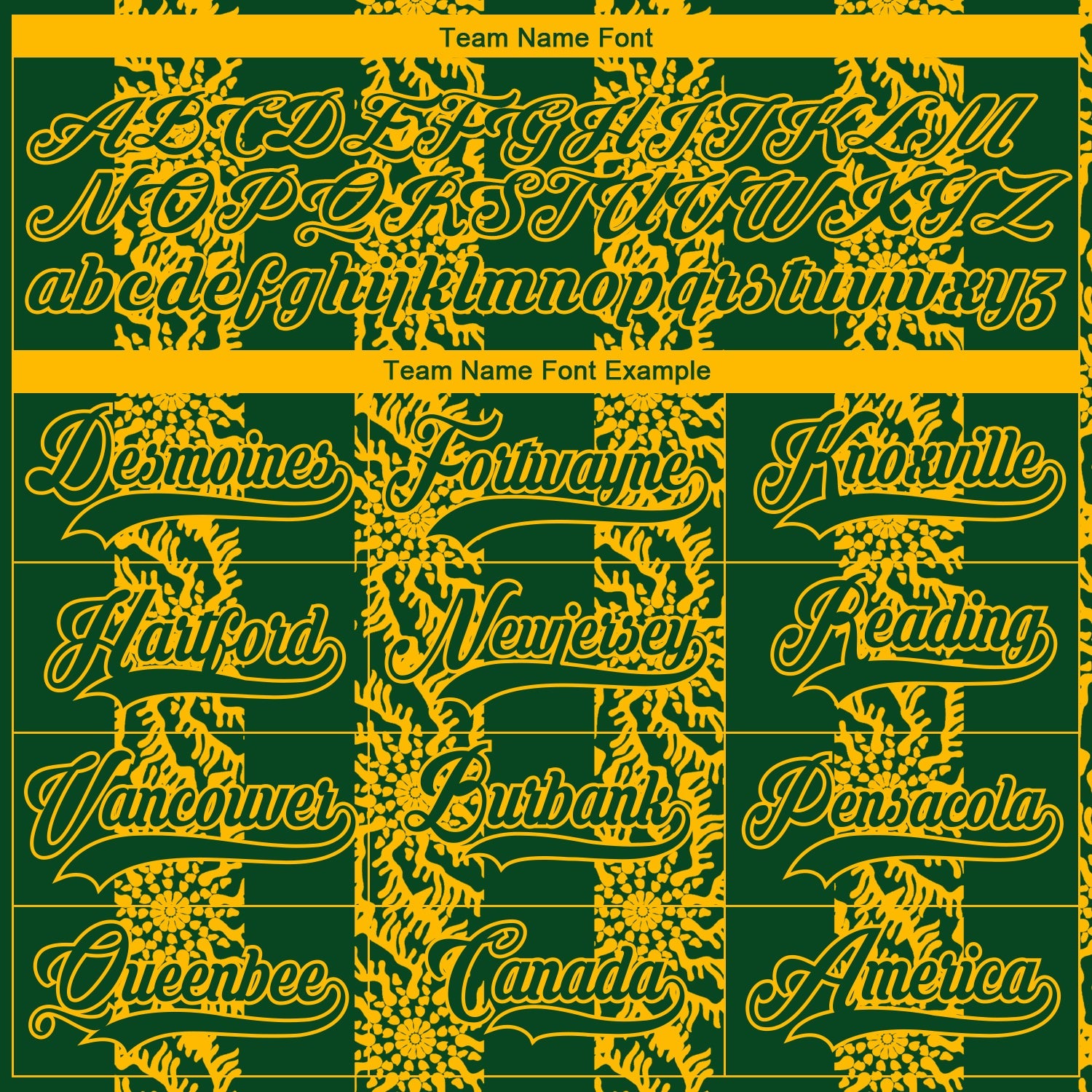 Custom Green Gold-White 3D Pattern Abstract Shape Hockey Lace Neck Jersey view 4