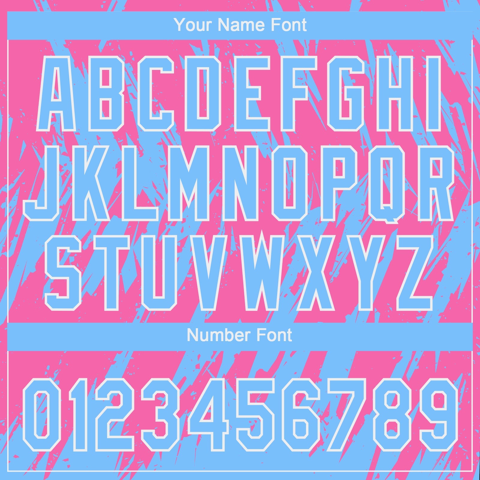 Custom Pink Powder Blue-White 3D Pattern Design Authentic Baseball Jersey view 5