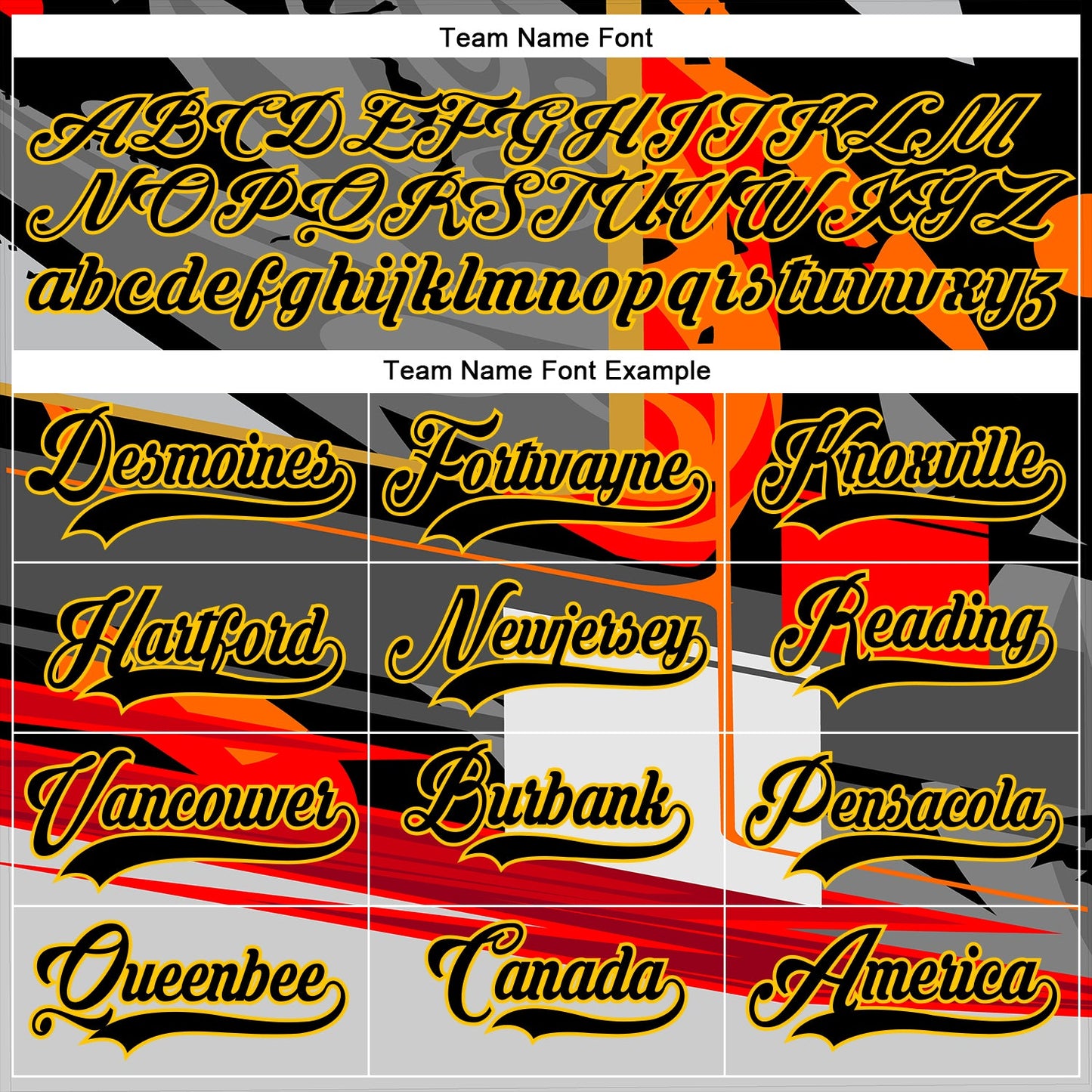 Custom Black Red-Yellow 3D Pattern Abstract Hockey Lace Neck Jersey view 4