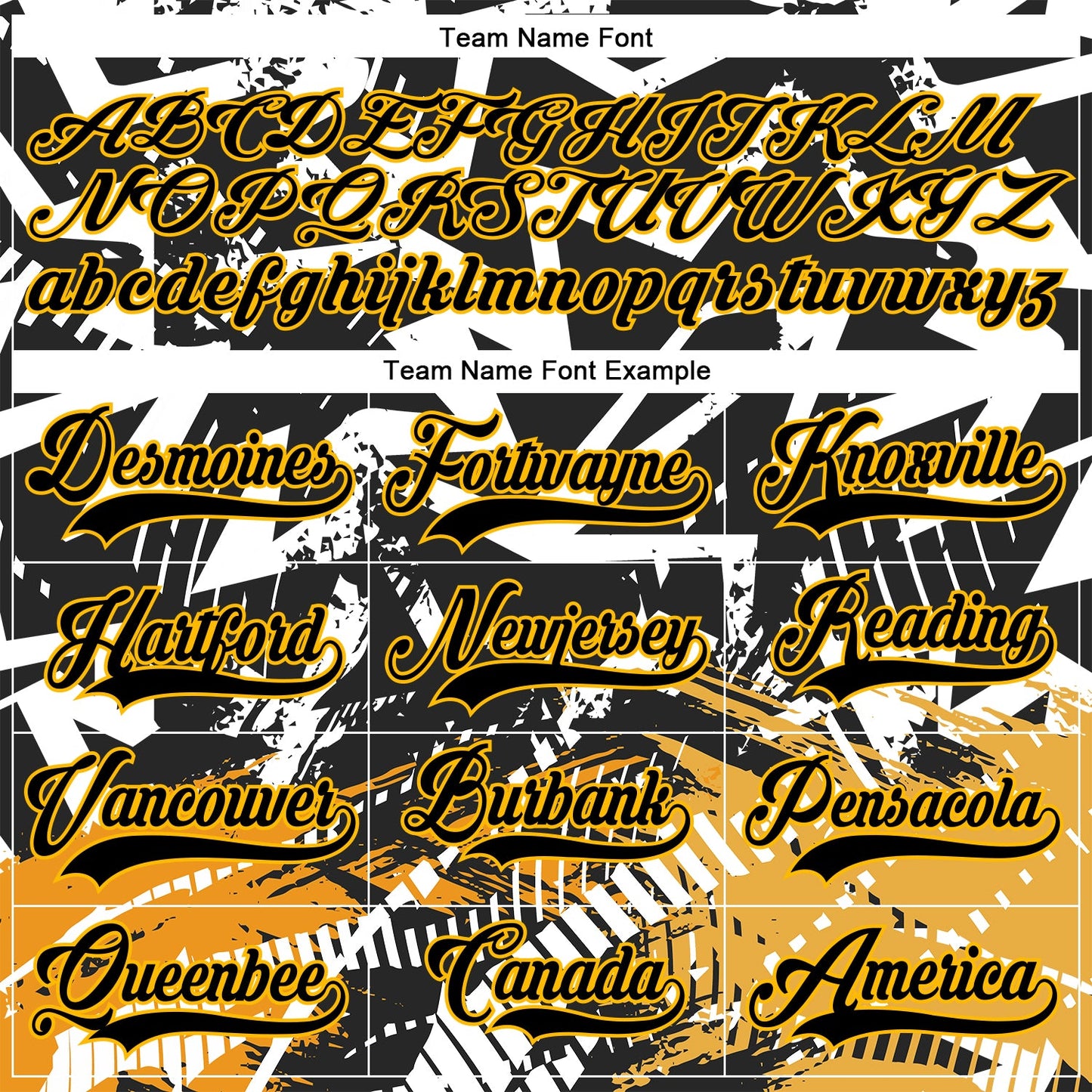 Custom Black Gold-White 3D Pattern Abstract Hockey Lace Neck Jersey view 4