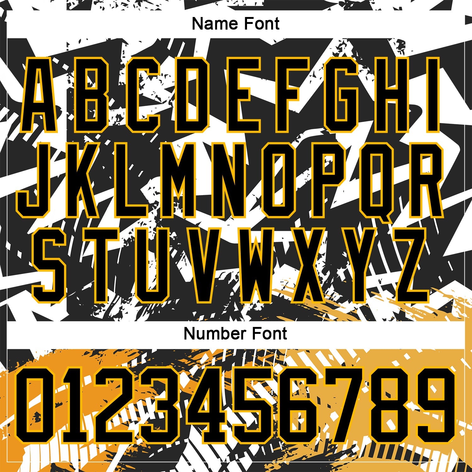 Custom Black Gold-White 3D Pattern Abstract Hockey Lace Neck Jersey view 5