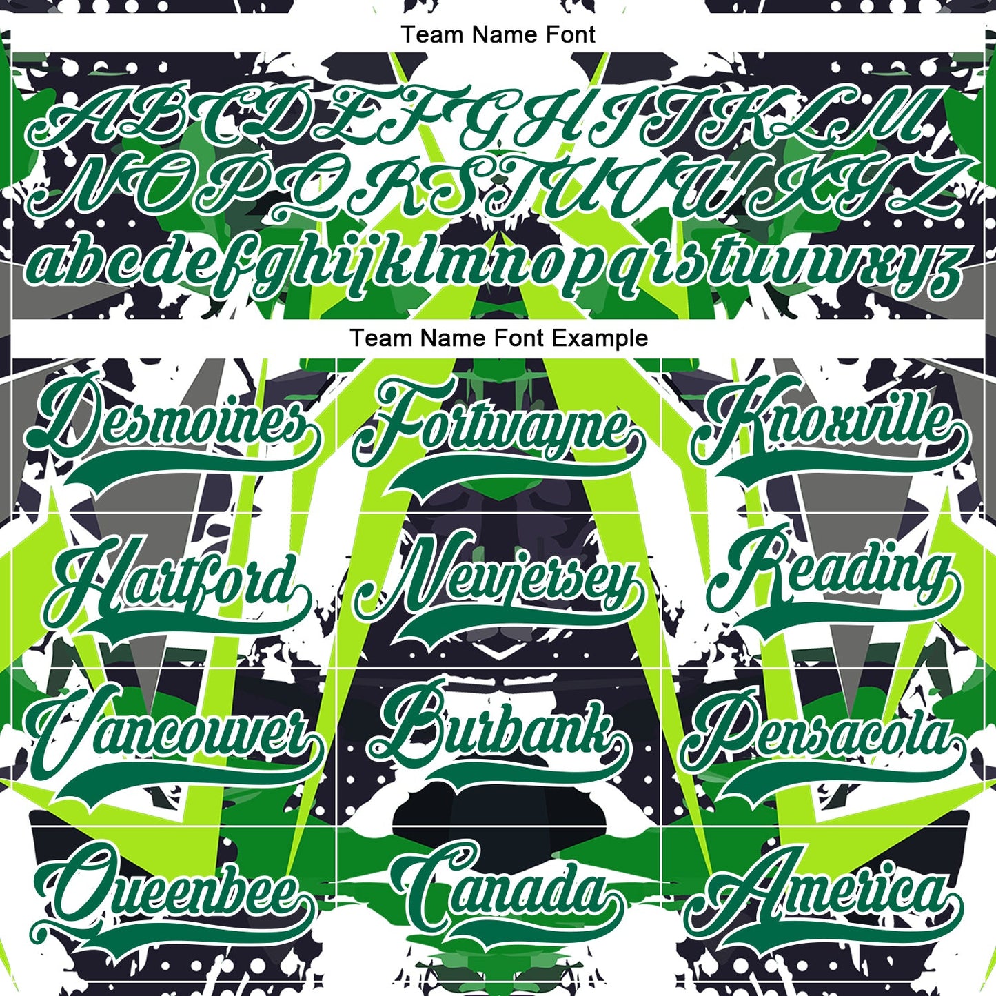 Custom Black Kelly Green White-Green 3D Pattern Abstract Grunge Hockey Lace Neck Jersey view 4