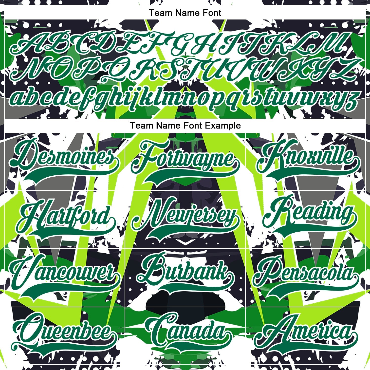 Custom Black Kelly Green White-Green 3D Pattern Abstract Grunge Hockey Lace Neck Jersey view 4