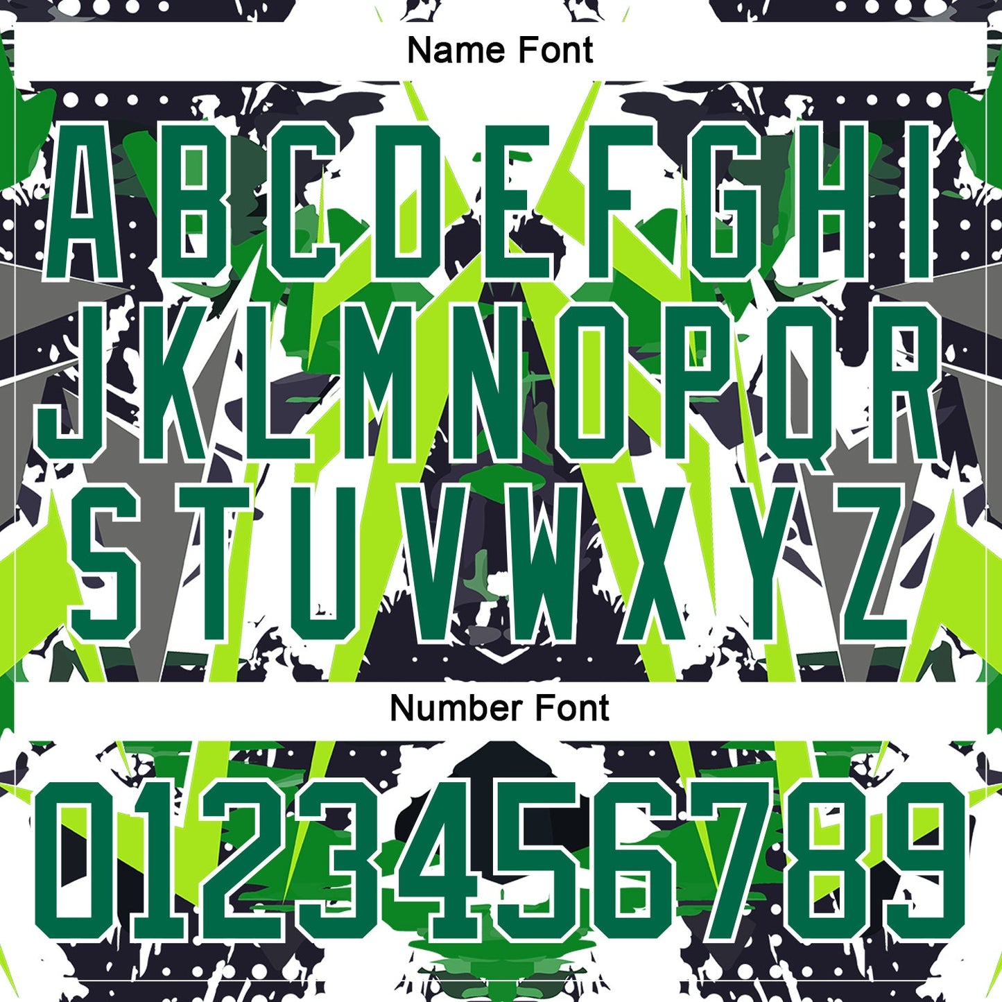 Custom Black Kelly Green White-Green 3D Pattern Abstract Grunge Hockey Lace Neck Jersey view 5