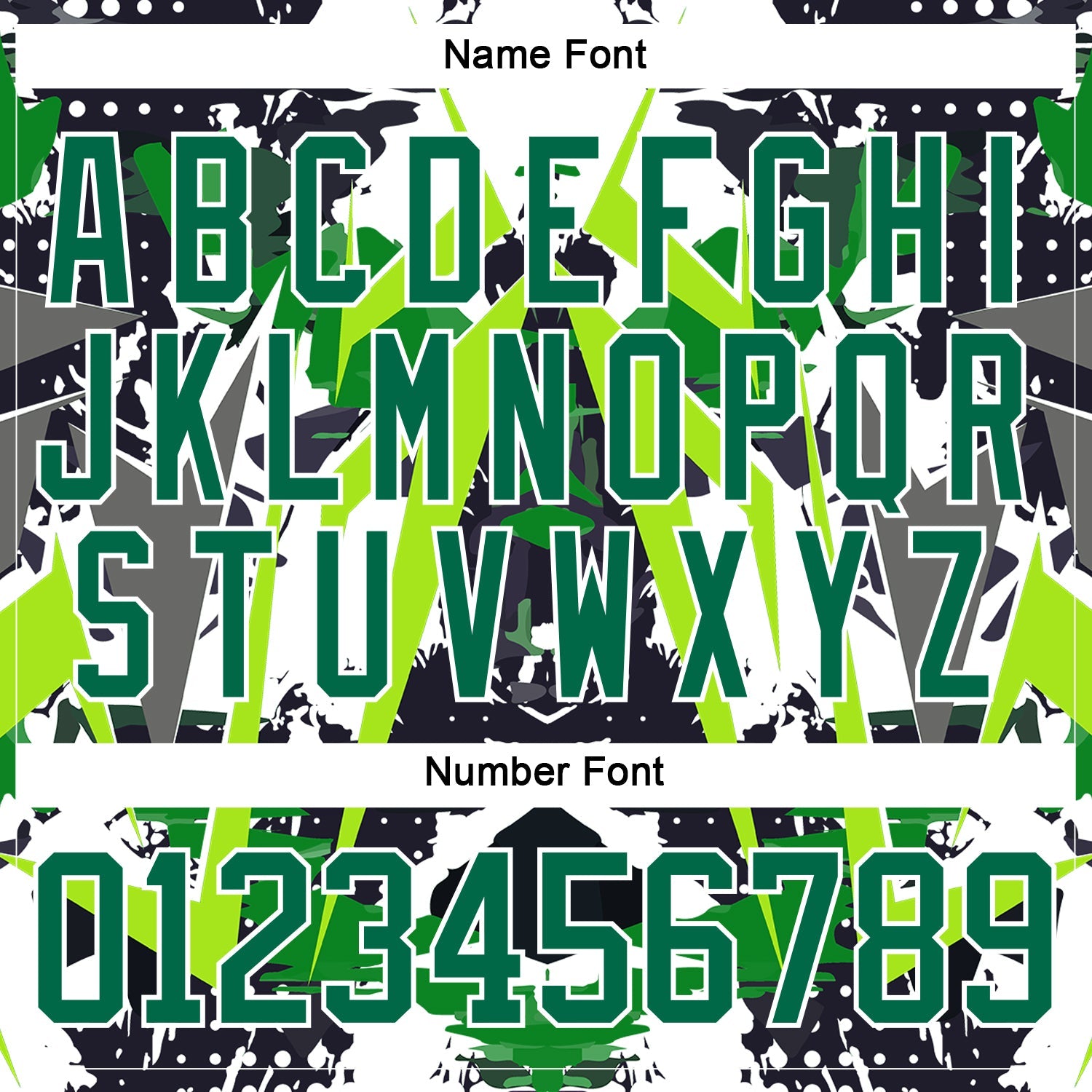 Custom Black Kelly Green White-Green 3D Pattern Abstract Grunge Hockey Lace Neck Jersey view 5