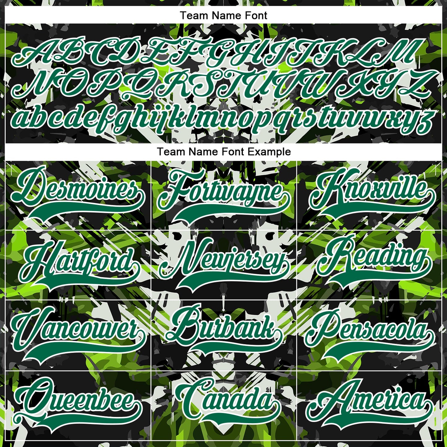 Custom Black Kelly Green White-Green 3D Pattern Abstract Grunge Hockey Lace Neck Jersey view 4