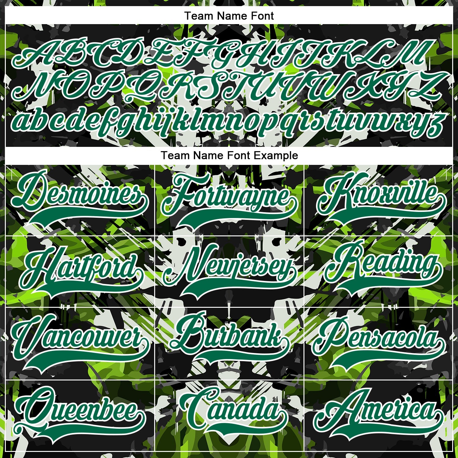 Custom Black Kelly Green White-Green 3D Pattern Abstract Grunge Hockey Lace Neck Jersey view 4