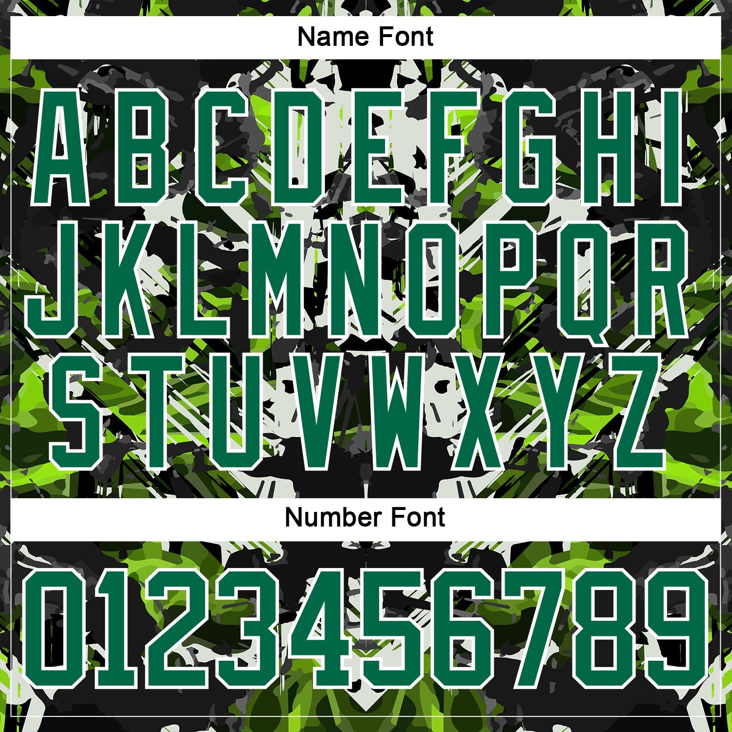 Custom Black Kelly Green White-Green 3D Pattern Abstract Grunge Hockey Lace Neck Jersey view 5