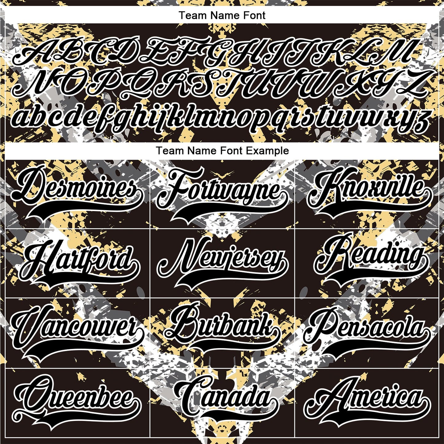 Custom Black Vegas Gold-White 3D Pattern Abstract Grunge Hockey Lace Neck Jersey view 4