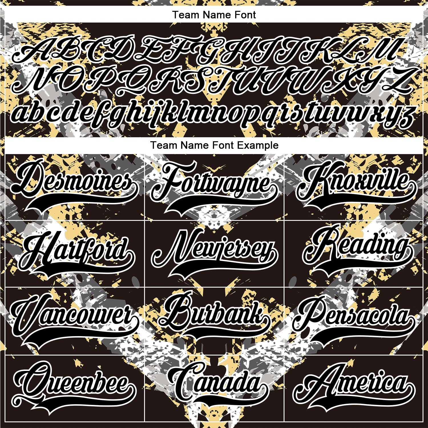 Custom Black Vegas Gold-White 3D Pattern Abstract Grunge Hockey Lace Neck Jersey view 4