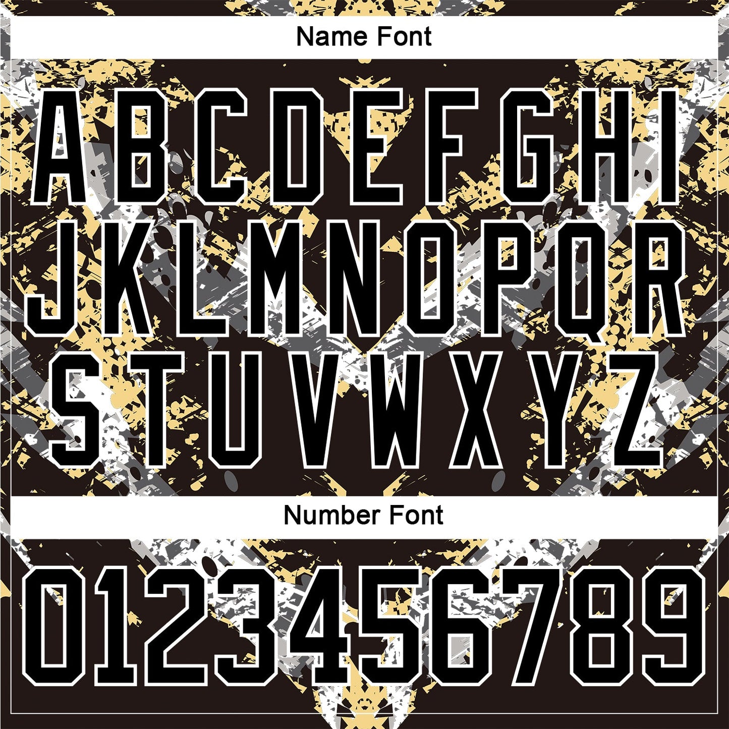Custom Black Vegas Gold-White 3D Pattern Abstract Grunge Hockey Lace Neck Jersey view 5