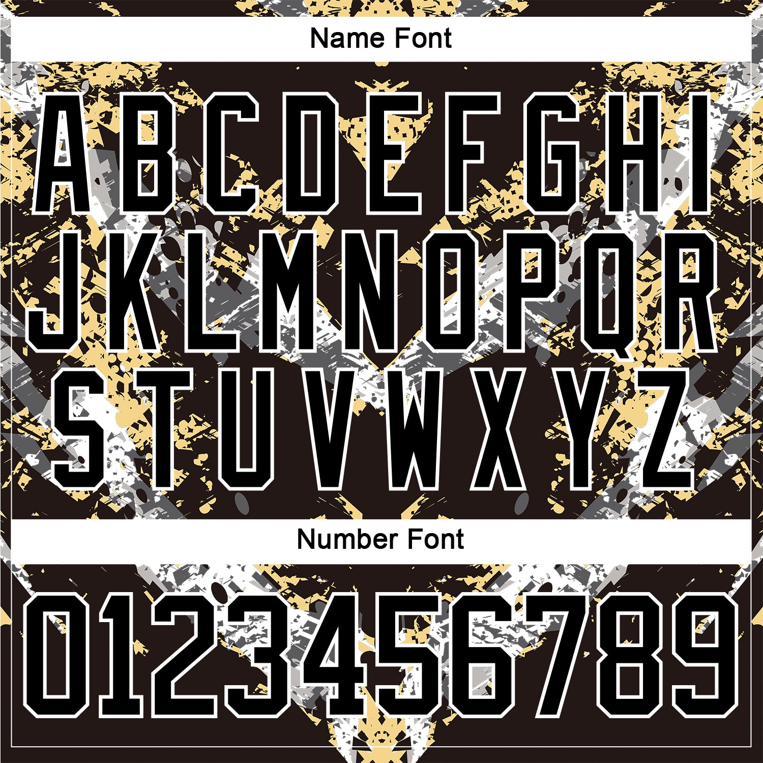 Custom Black Vegas Gold-White 3D Pattern Abstract Grunge Hockey Lace Neck Jersey view 5