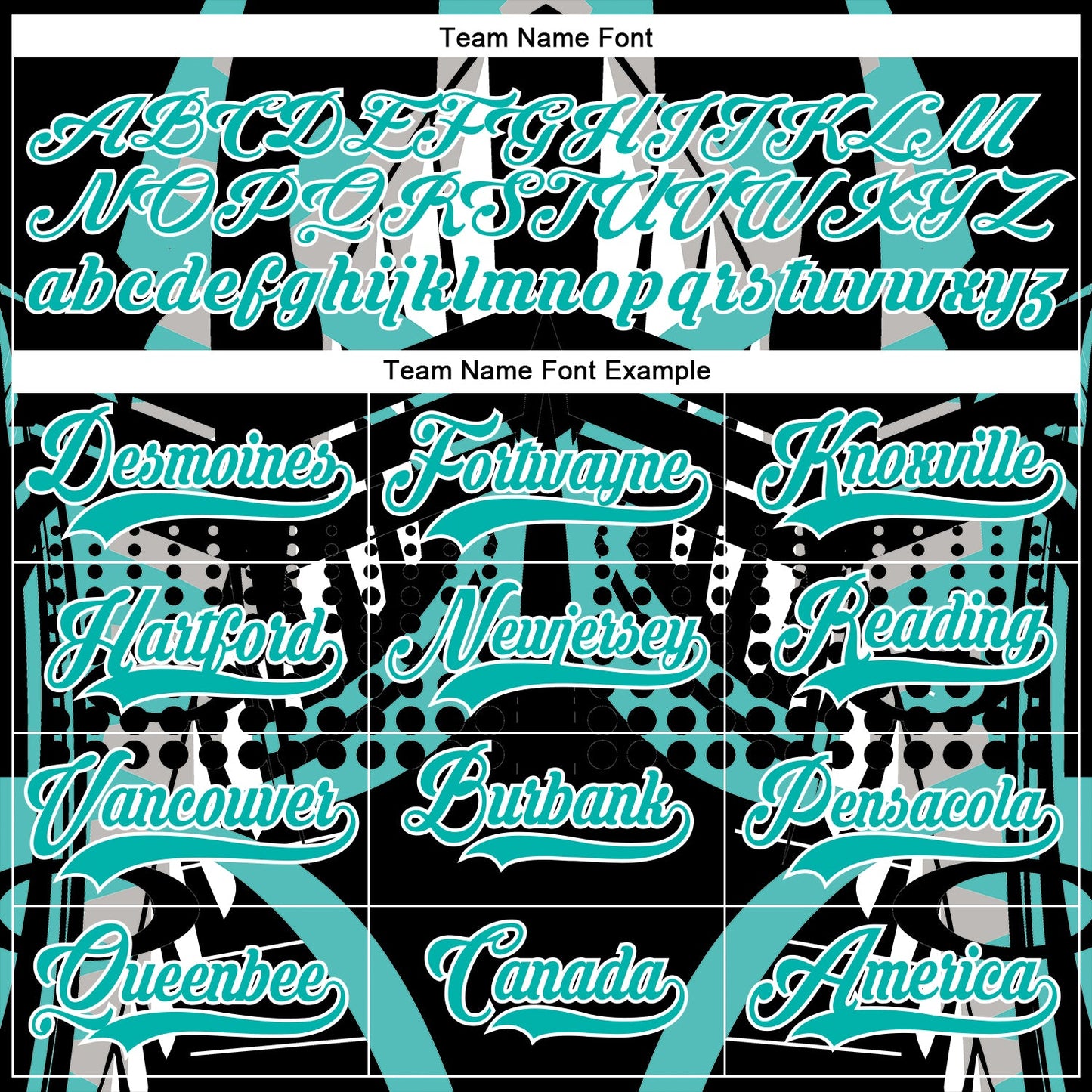 Custom Black Aqua-White 3D Pattern Abstract Hockey Lace Neck Jersey view 4