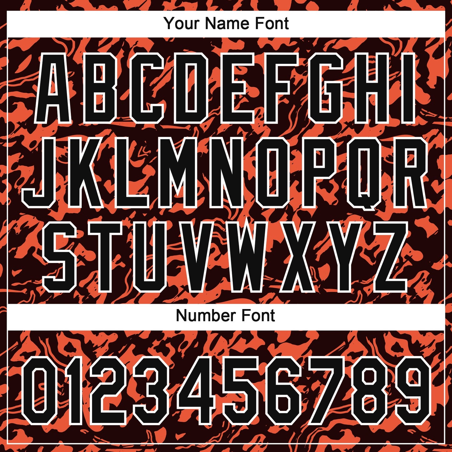 Custom Orange Black-White 3D Pattern Design Authentic Baseball Jersey view 5