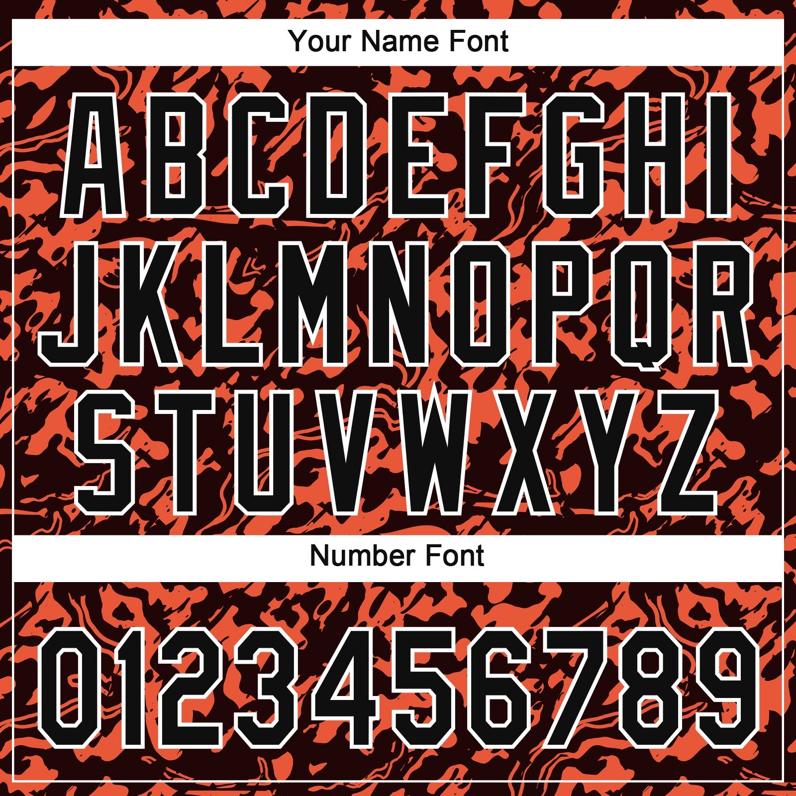 Custom Orange Black-White 3D Pattern Design Authentic Baseball Jersey view 5