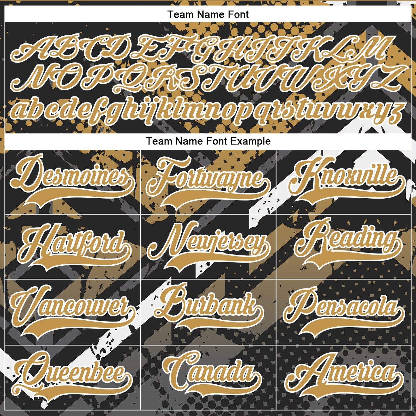 Custom Old Gold Gray Black-White 3D Pattern Abstract Grunge Hockey Lace Neck Jersey view 4