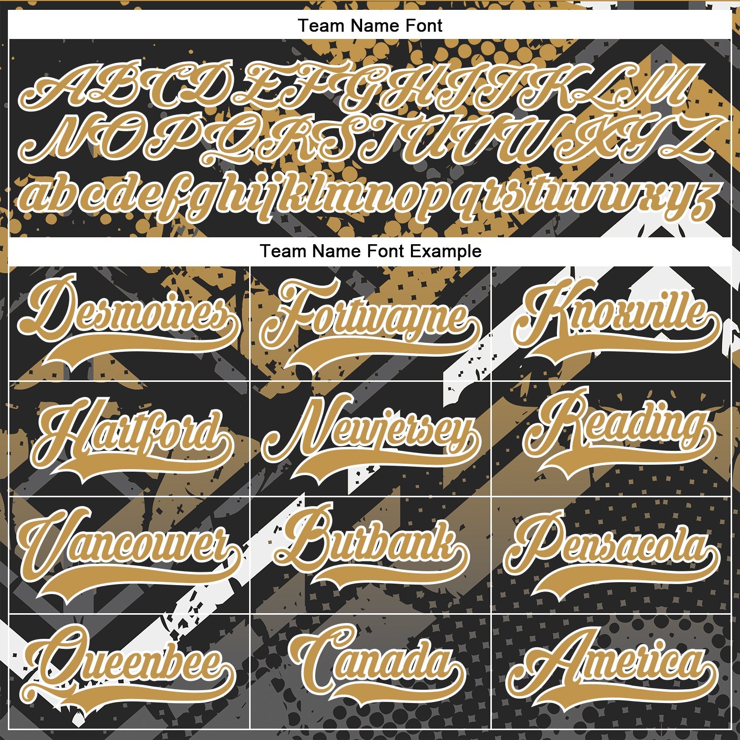 Custom Old Gold Gray Black-White 3D Pattern Abstract Grunge Hockey Lace Neck Jersey view 4