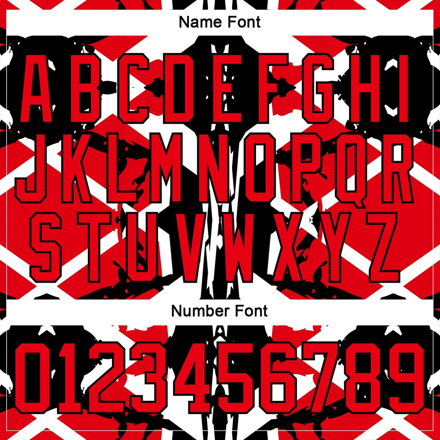 Custom Black Fire Red-White 3D Pattern Abstract Hockey Lace Neck Jersey view 5