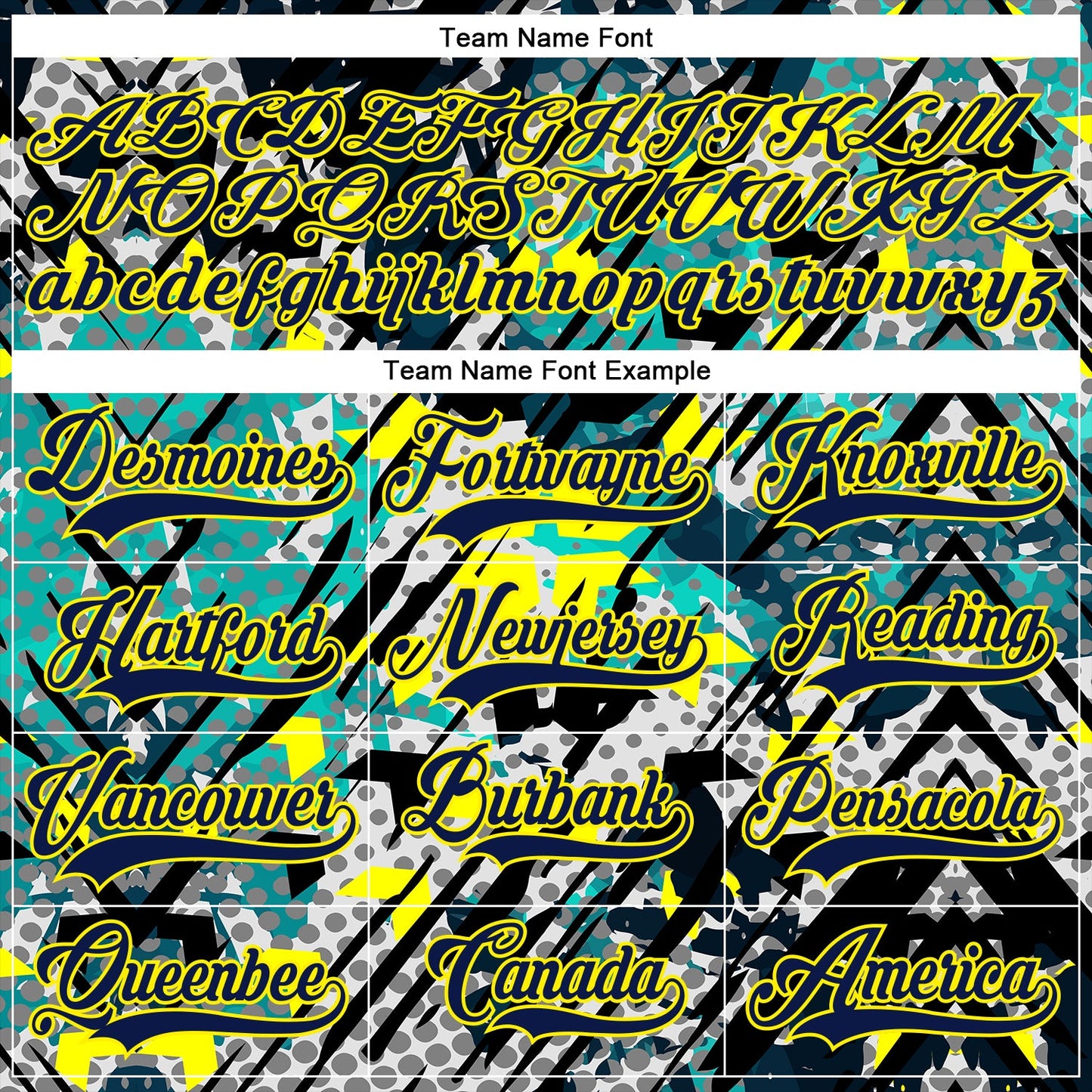Custom Navy Light Yellow-Aqua 3D Pattern Abstract Grunge Hockey Lace Neck Jersey view 4