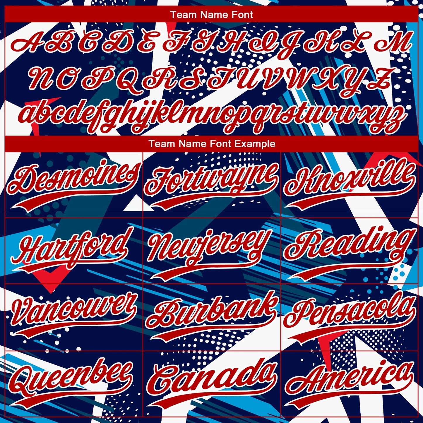 Custom Navy Red-White 3D Pattern Design Authentic Baseball Jersey view 4