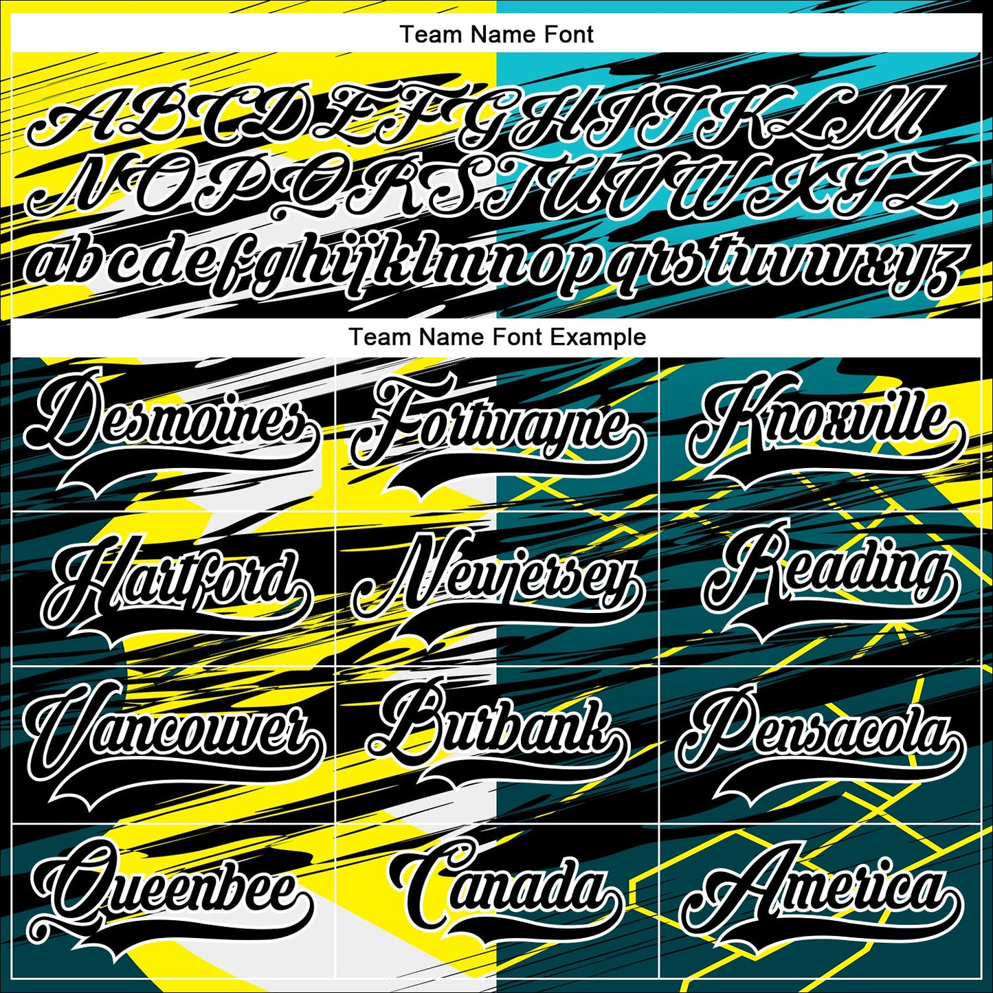 Custom Black Green-Yellow 3D Pattern Abstract Split Hockey Lace Neck Jersey view 4