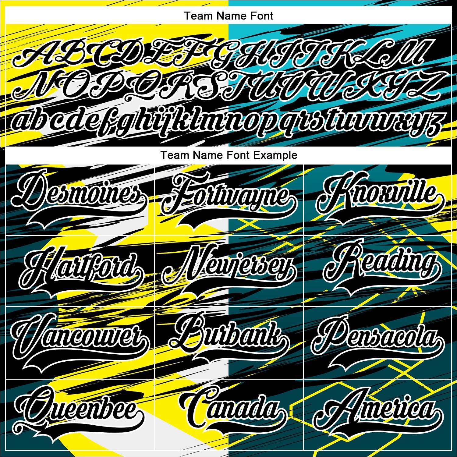 Custom Black Green-Yellow 3D Pattern Abstract Split Hockey Lace Neck Jersey view 4