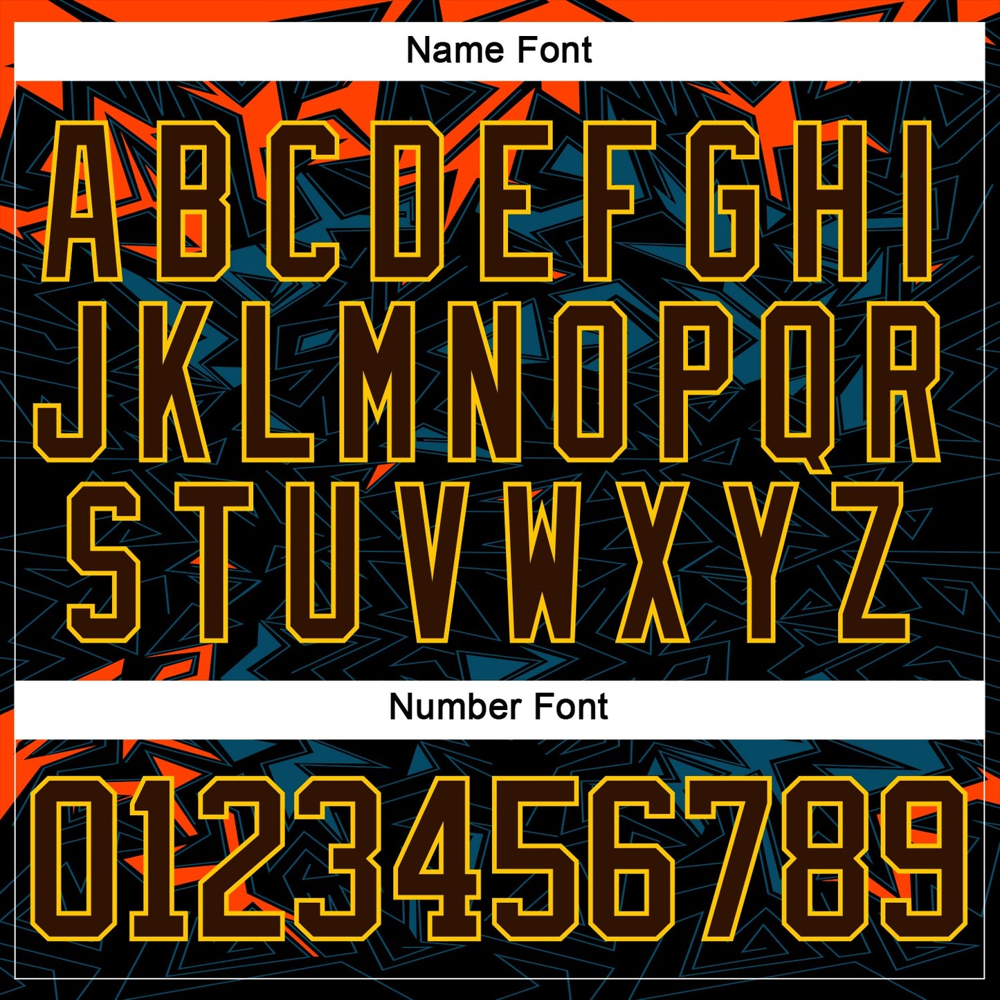 Custom Black Brown Yellow Orange Blue-White 3D Pattern Cyber Mecha E-sport Hockey Jersey view 5