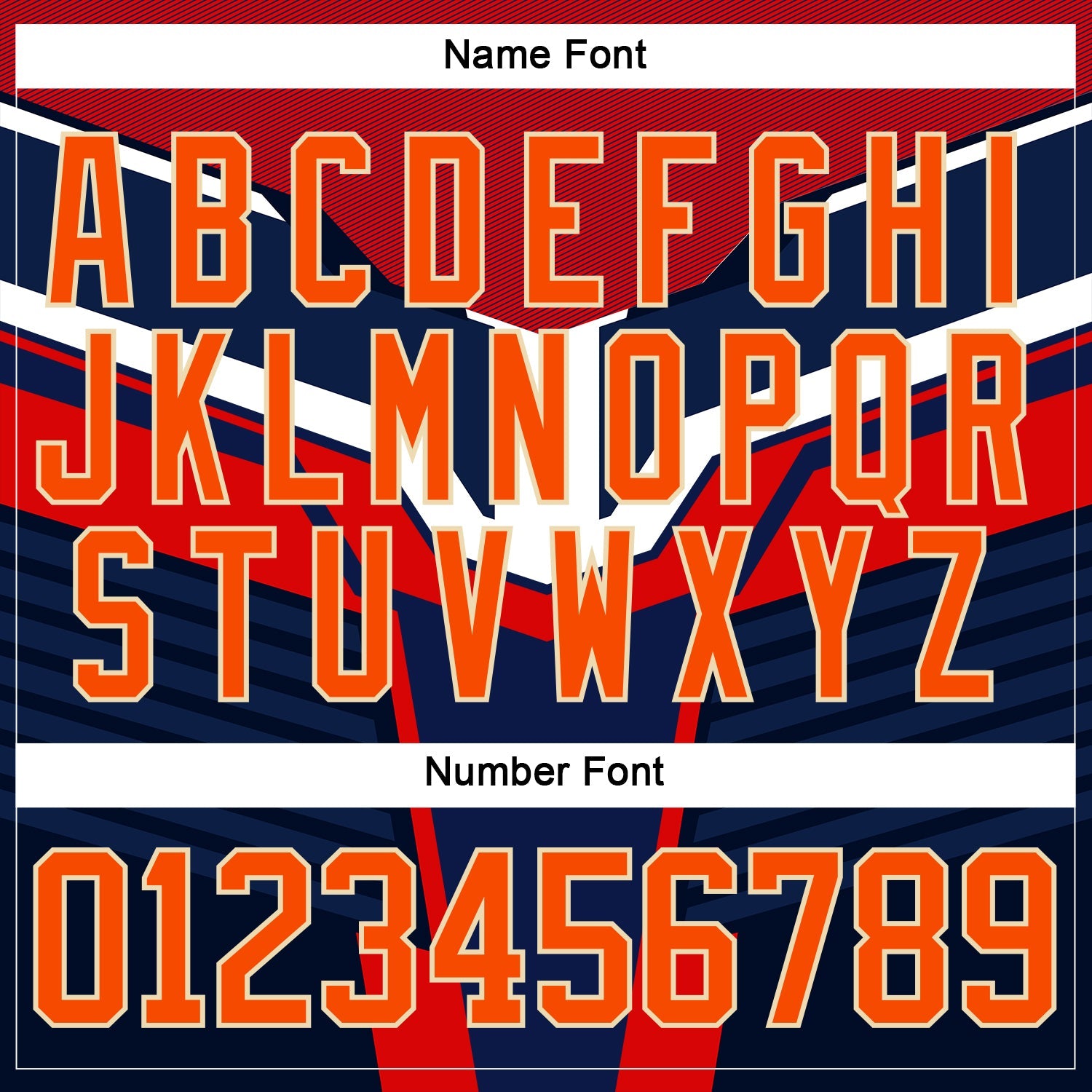 Custom Navy Orange Gold Cream-White 3D Pattern Cyber Mecha E-sport Hockey Jersey view 5