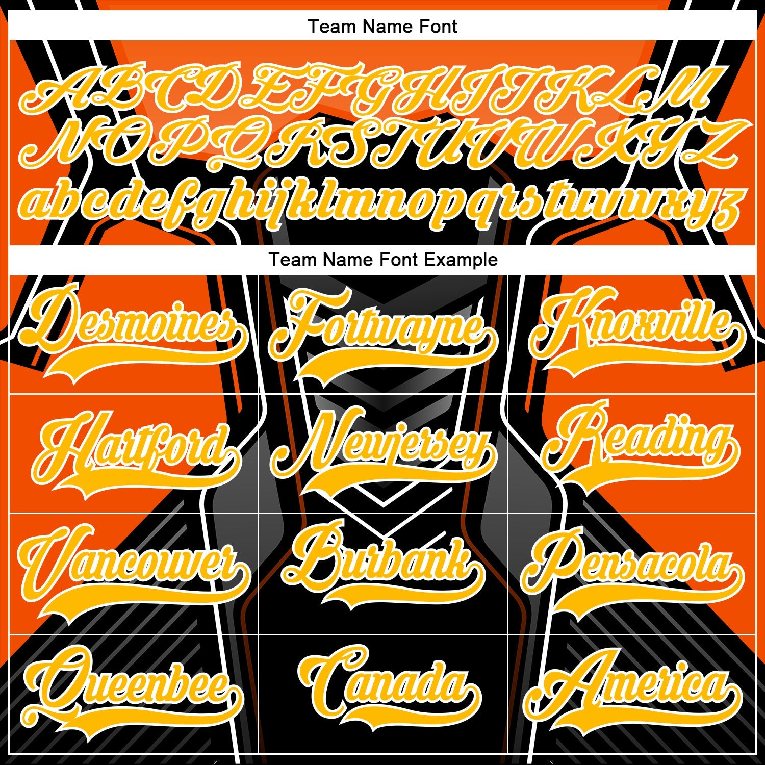 Custom Black Gold Gray Orange-White 3D Pattern Cyber Mecha E-sport Hockey Jersey view 4
