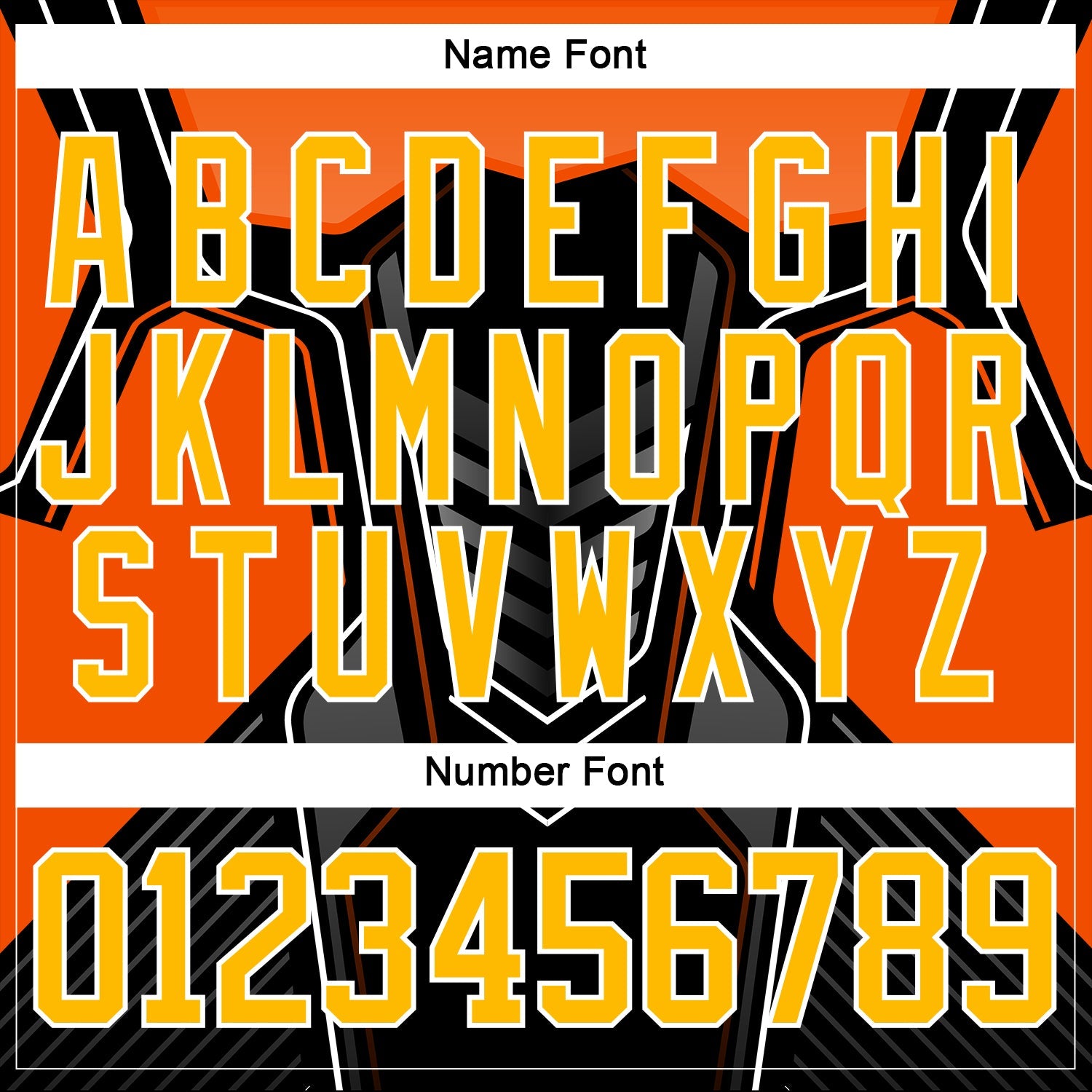 Custom Black Gold Gray Orange-White 3D Pattern Cyber Mecha E-sport Hockey Jersey view 5