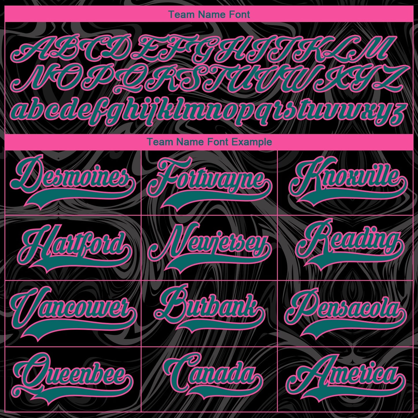 Custom Black Teal Pink-White 3D Splash Art Hockey Lace Neck Jersey view 6