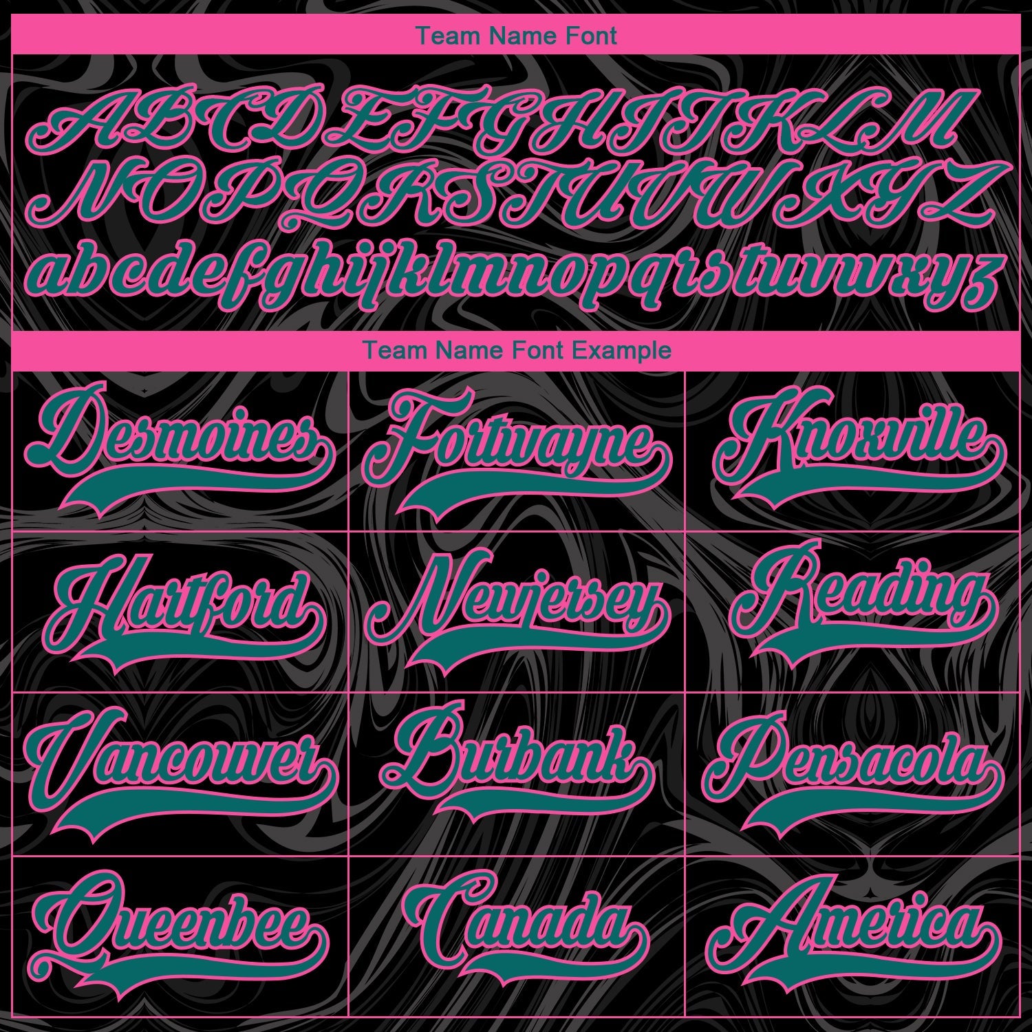 Custom Black Teal Pink-White 3D Splash Art Hockey Lace Neck Jersey view 6
