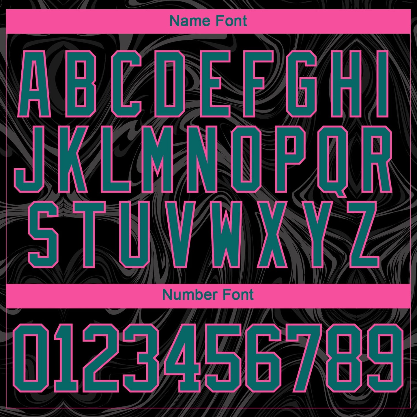 Custom Black Teal Pink-White 3D Splash Art Hockey Lace Neck Jersey view 7