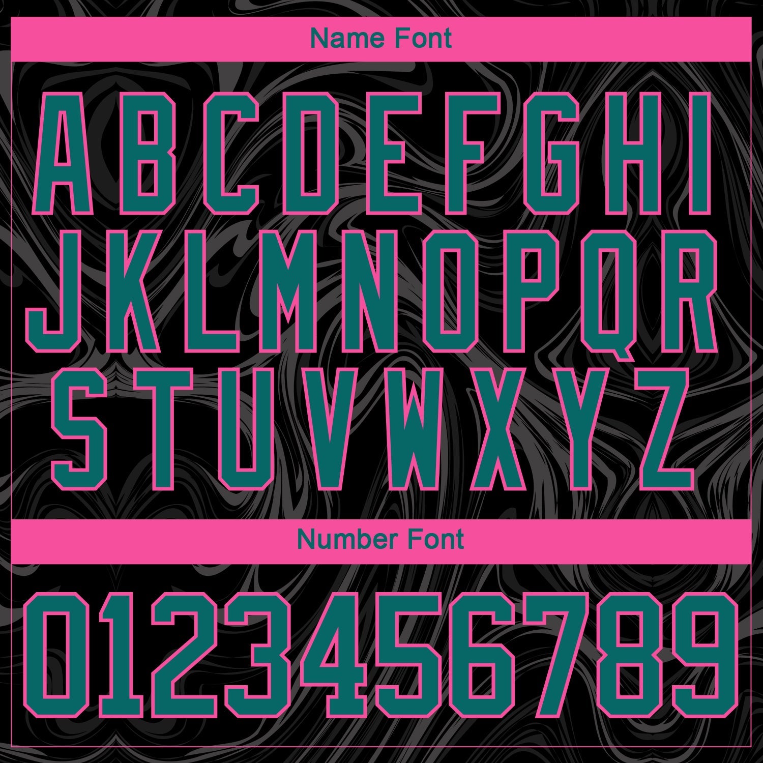 Custom Black Teal Pink-White 3D Splash Art Hockey Lace Neck Jersey view 7